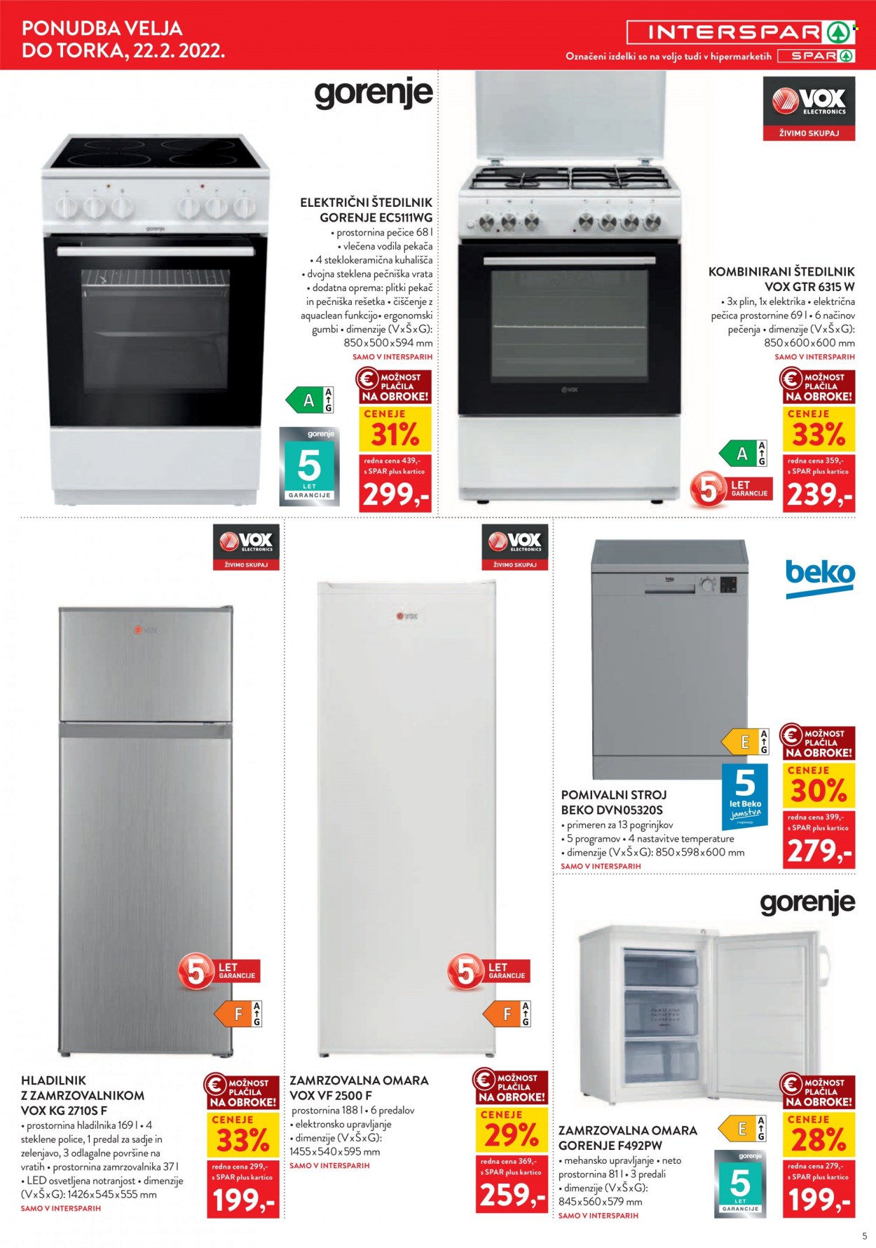 INTERSPAR katalog - 9.2.2022 - 22.2.2022. Stran 5