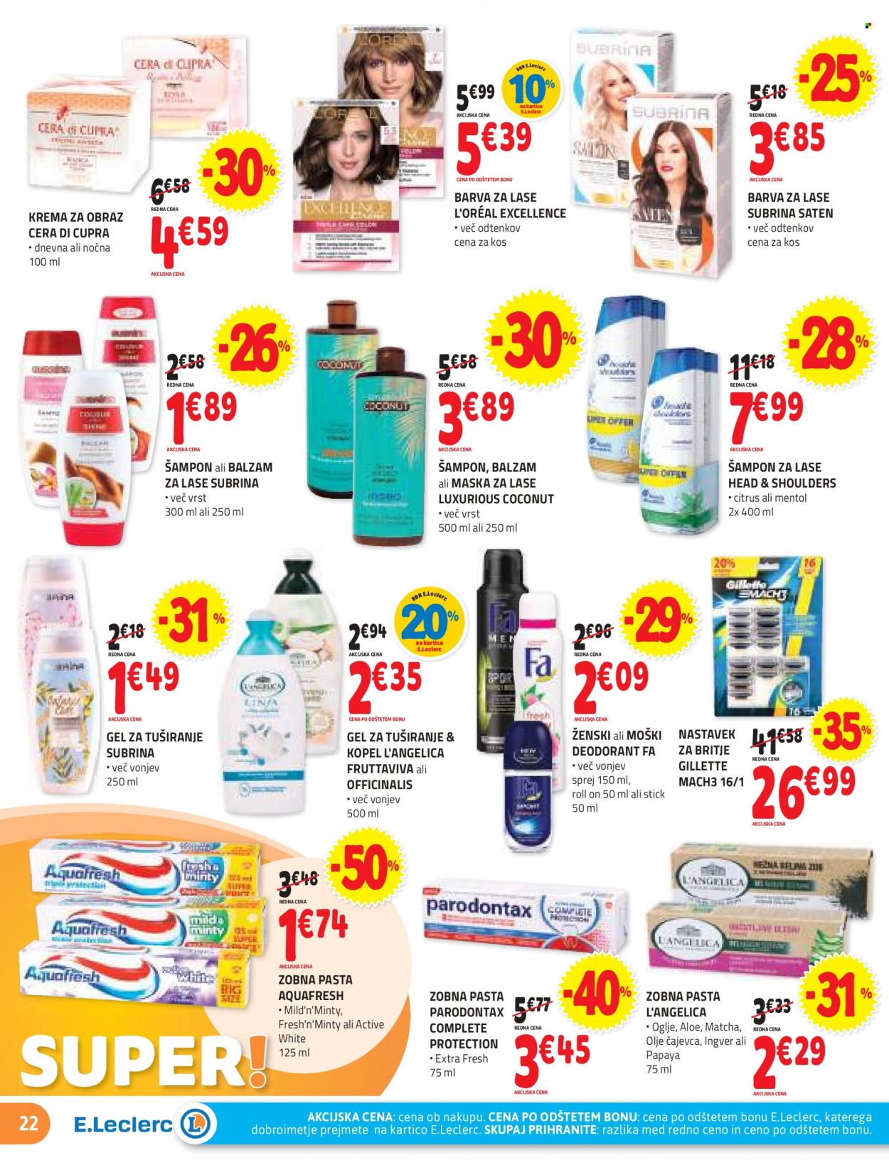 E.Leclerc katalog - 9.2.2022 - 19.2.2022. Stran 22