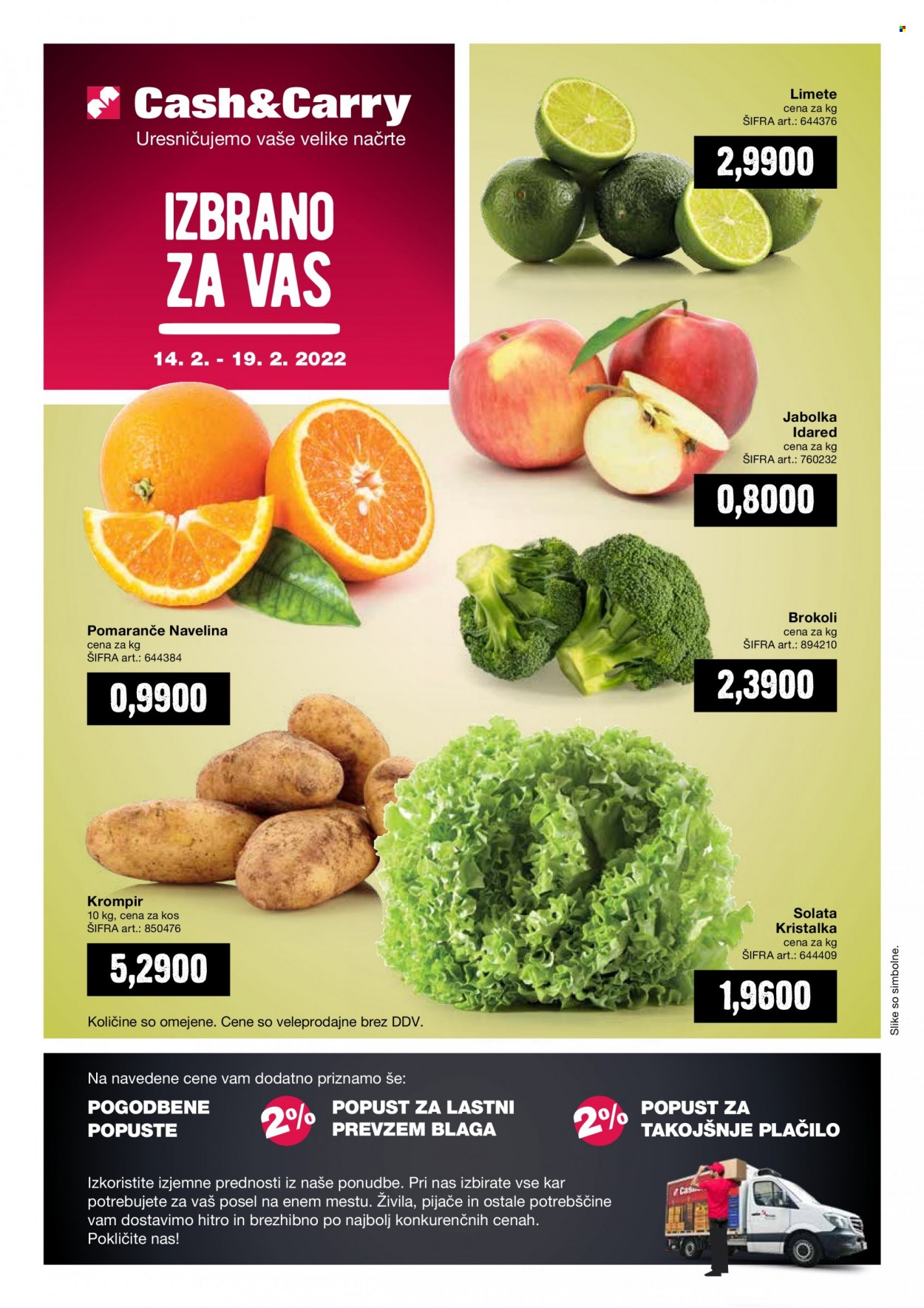 Mercator Cash & Carry katalog - 14.2.2022 - 19.2.2022. Stran 1