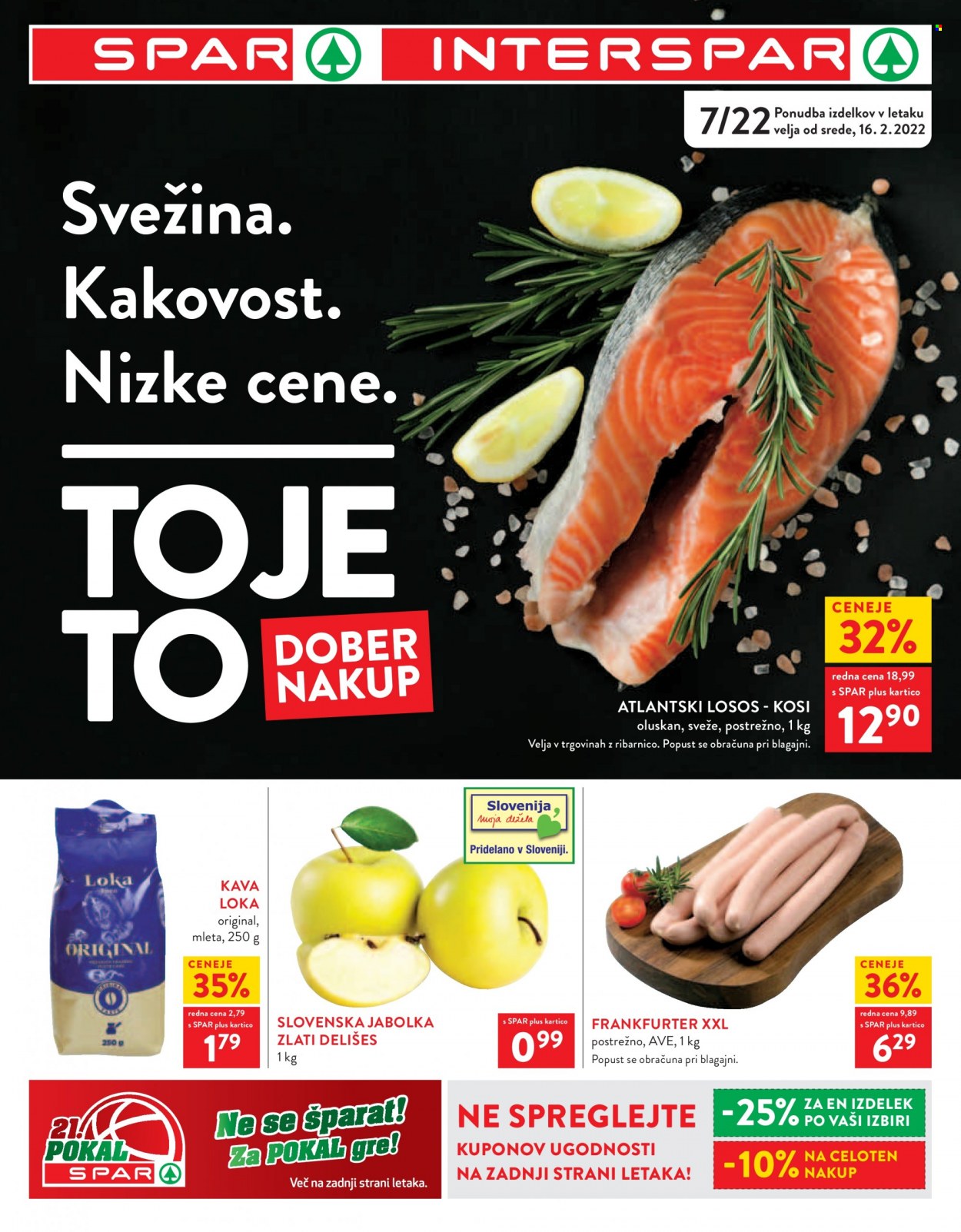 SPAR katalog - 16.2.2022 - 22.2.2022. Stran 1