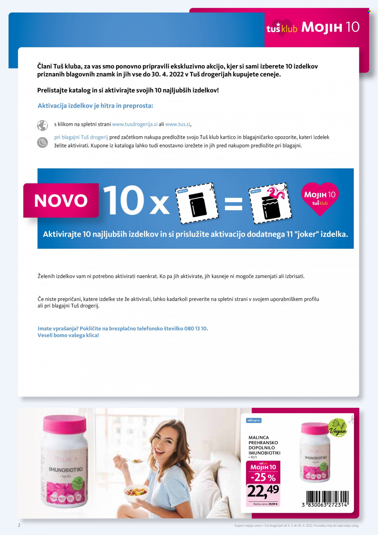 Tuš Drogeria katalog - 4.3.2022 - 30.4.2022. Stran 2