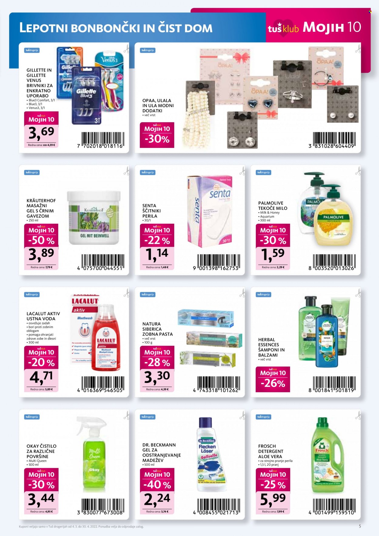 Tuš Drogeria katalog - 4.3.2022 - 30.4.2022. Stran 5