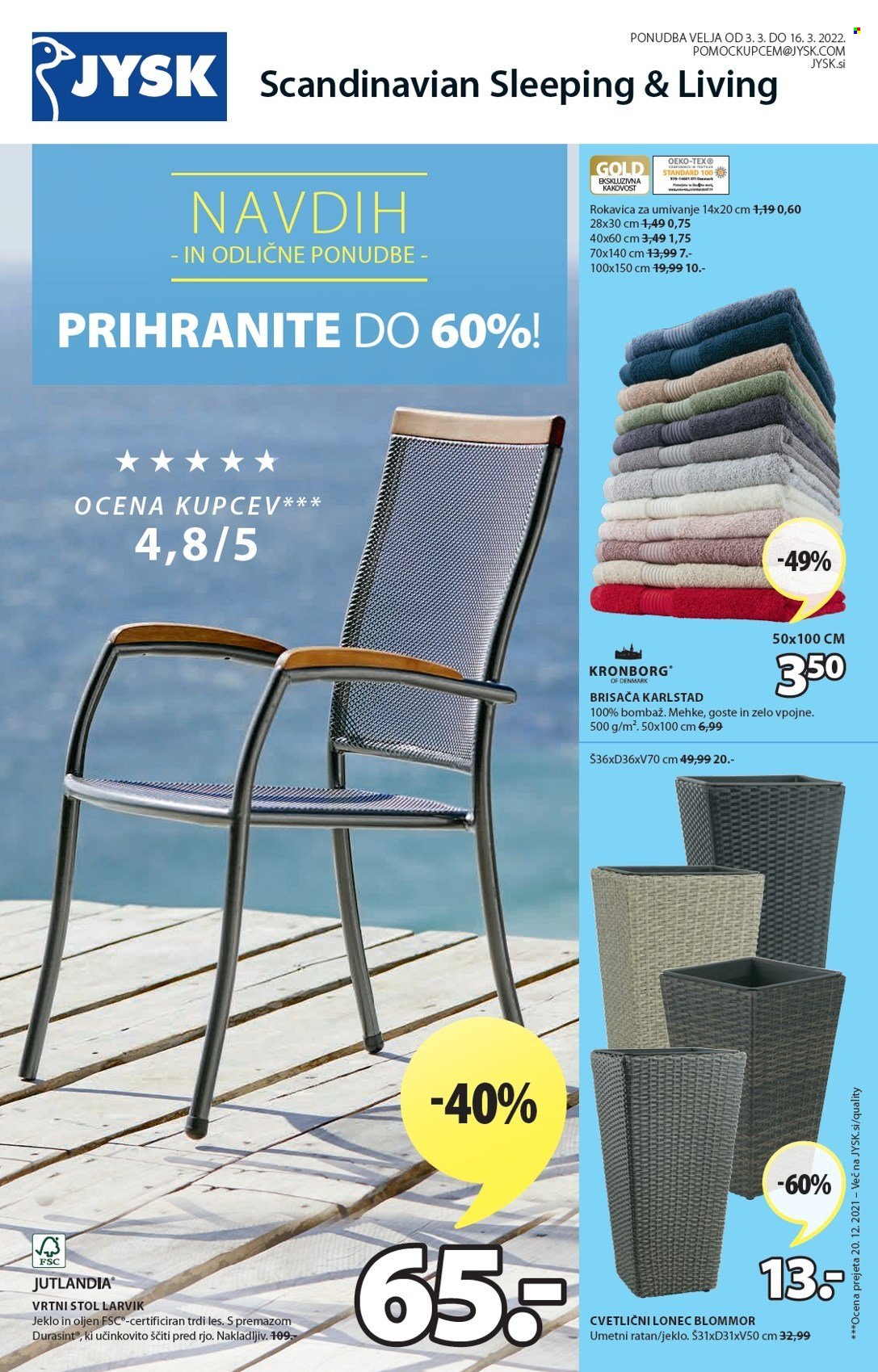 JYSK katalog - 3.3.2022 - 16.3.2022. Stran 1