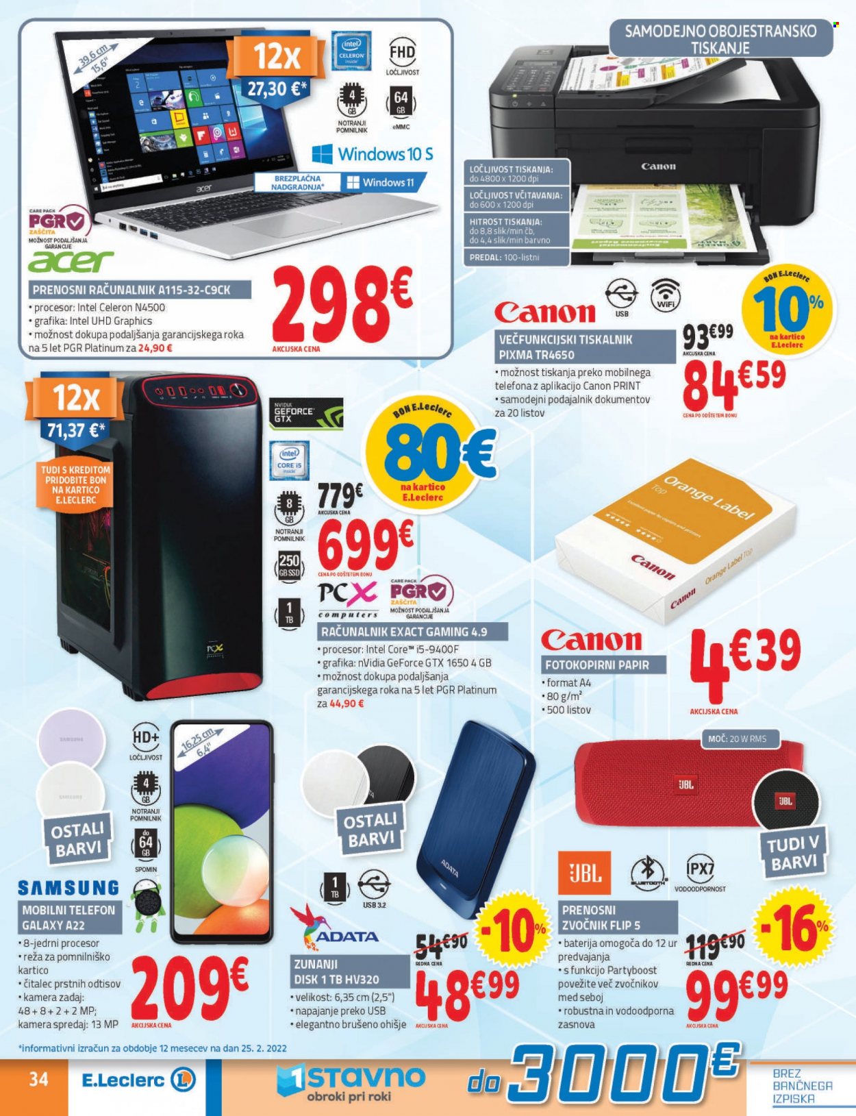 E.Leclerc katalog - 9.3.2022 - 19.3.2022. Stran 34