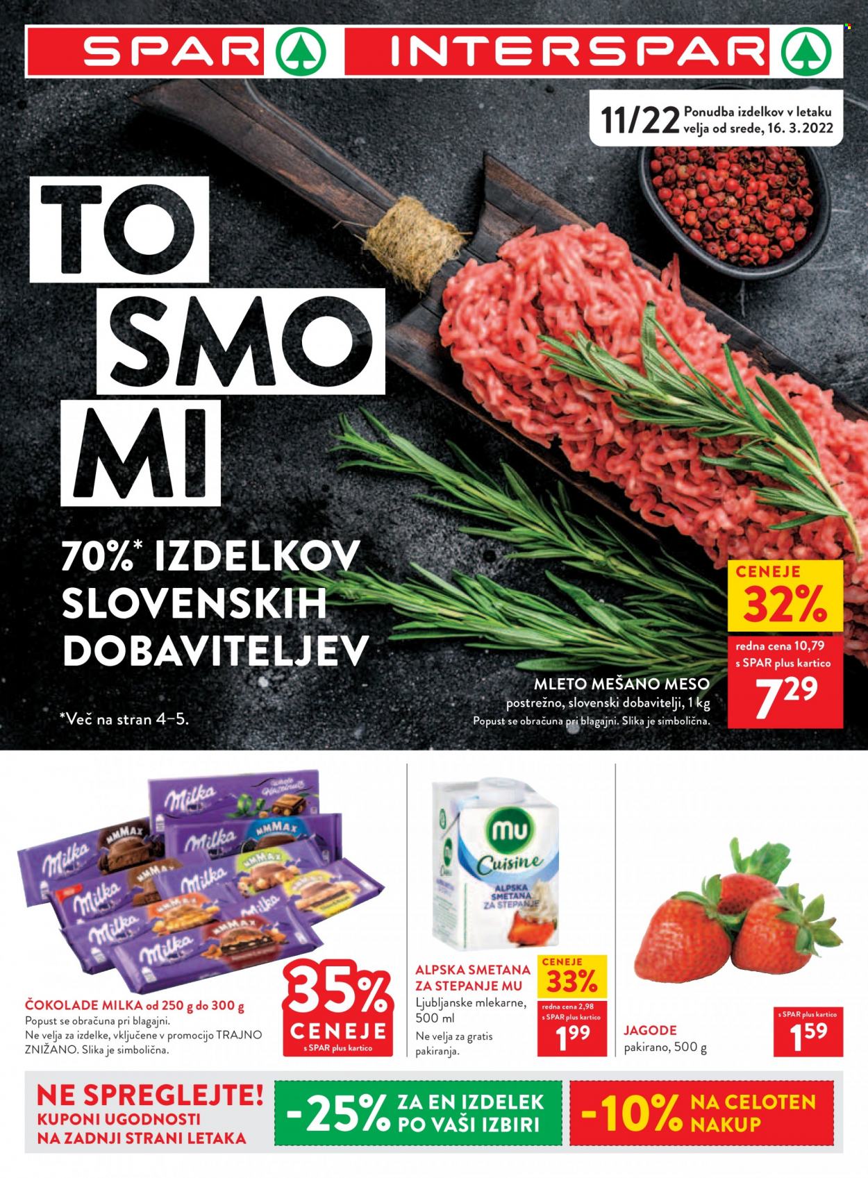 SPAR katalog - 16.3.2022 - 22.3.2022. Stran 1
