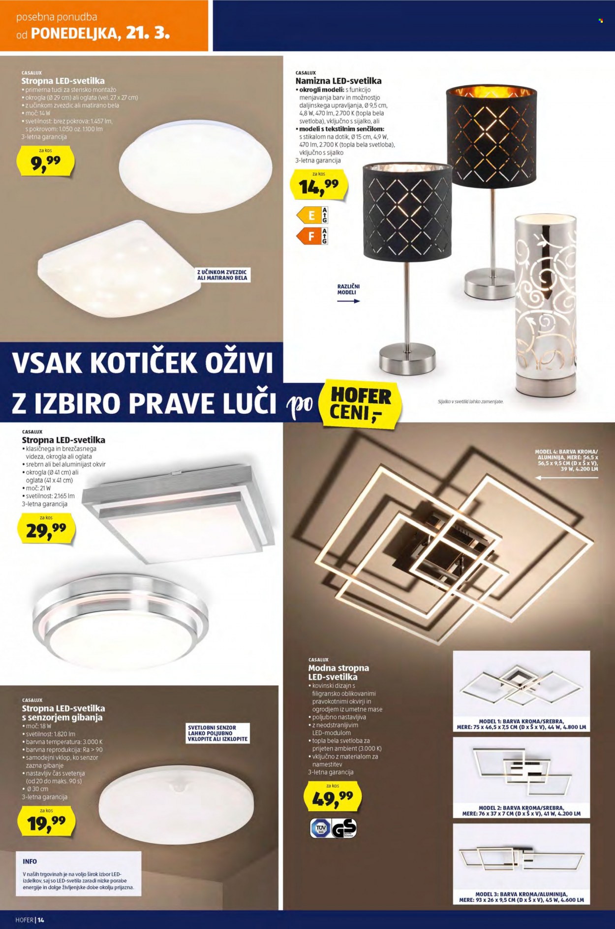 Hofer katalog - 18.3.2022 - 26.3.2022. Stran 14