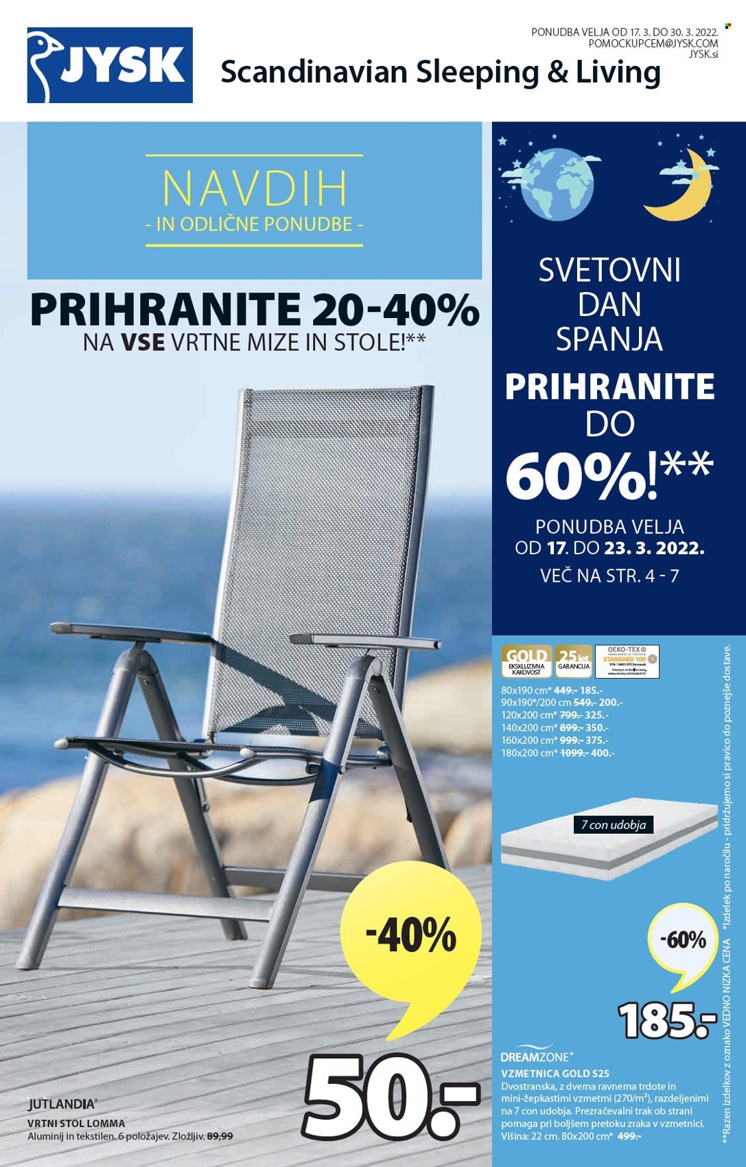 JYSK katalog - 17.3.2022 - 30.3.2022. Stran 1