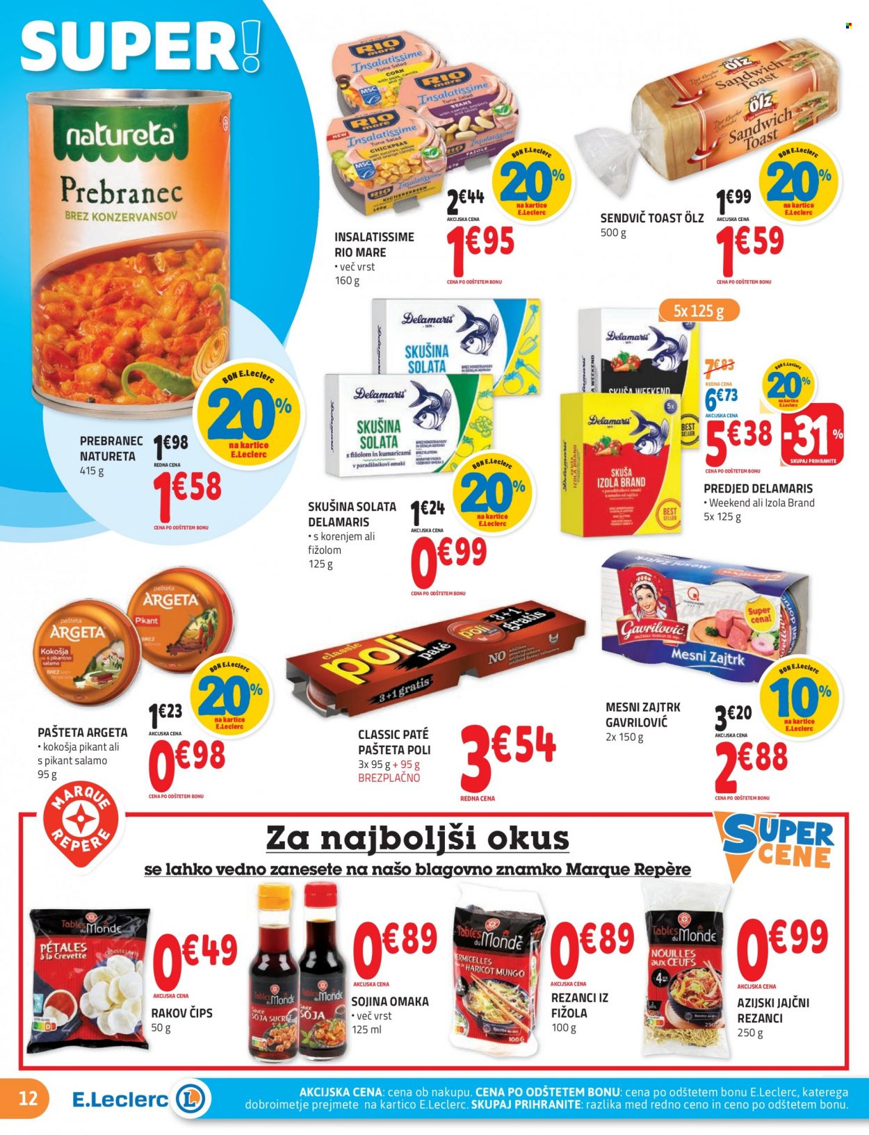 E.Leclerc katalog - 23.3.2022 - 2.4.2022. Stran 12
