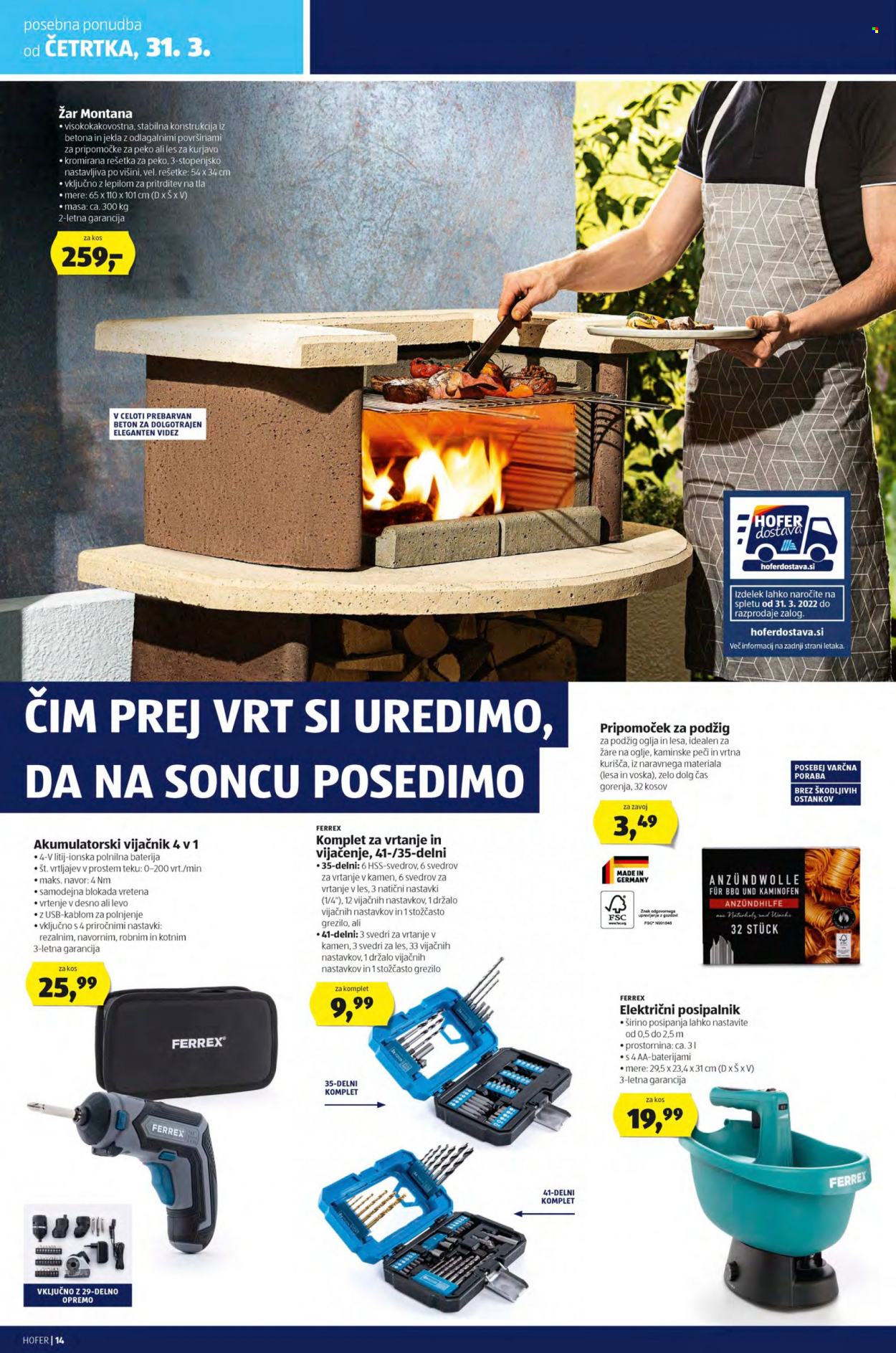 Hofer katalog - 25.3.2022 - 2.4.2022. Stran 14