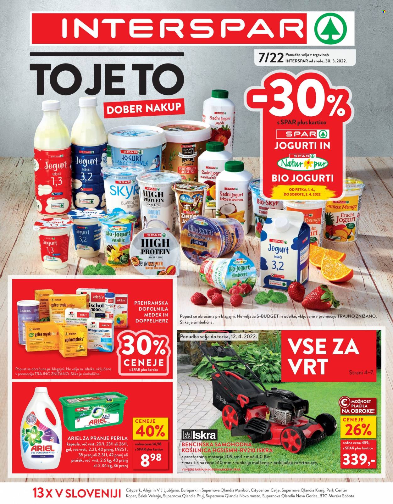 INTERSPAR katalog - 30.3.2022 - 12.4.2022. Stran 1