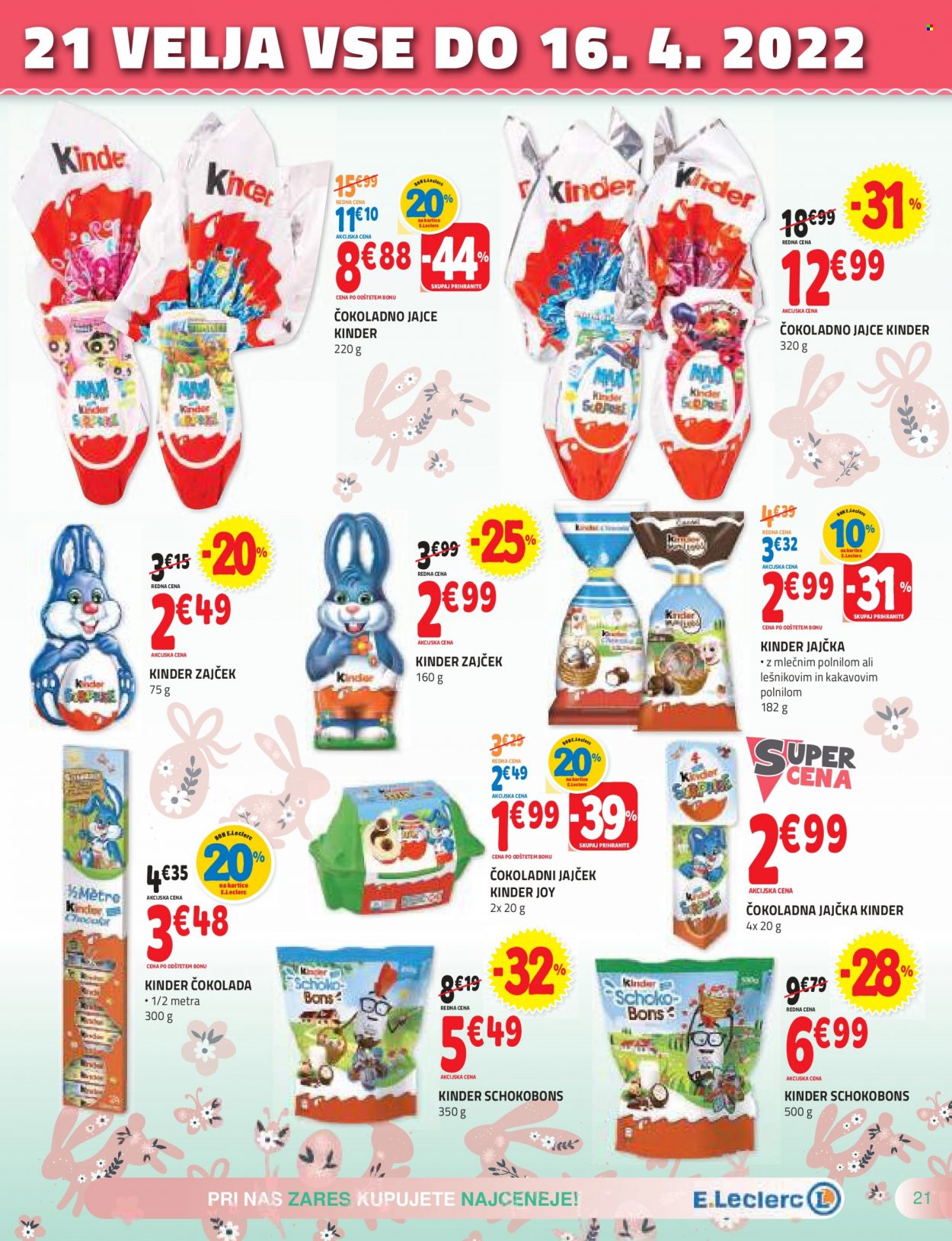 E.Leclerc katalog - 30.3.2022 - 9.4.2022. Stran 21