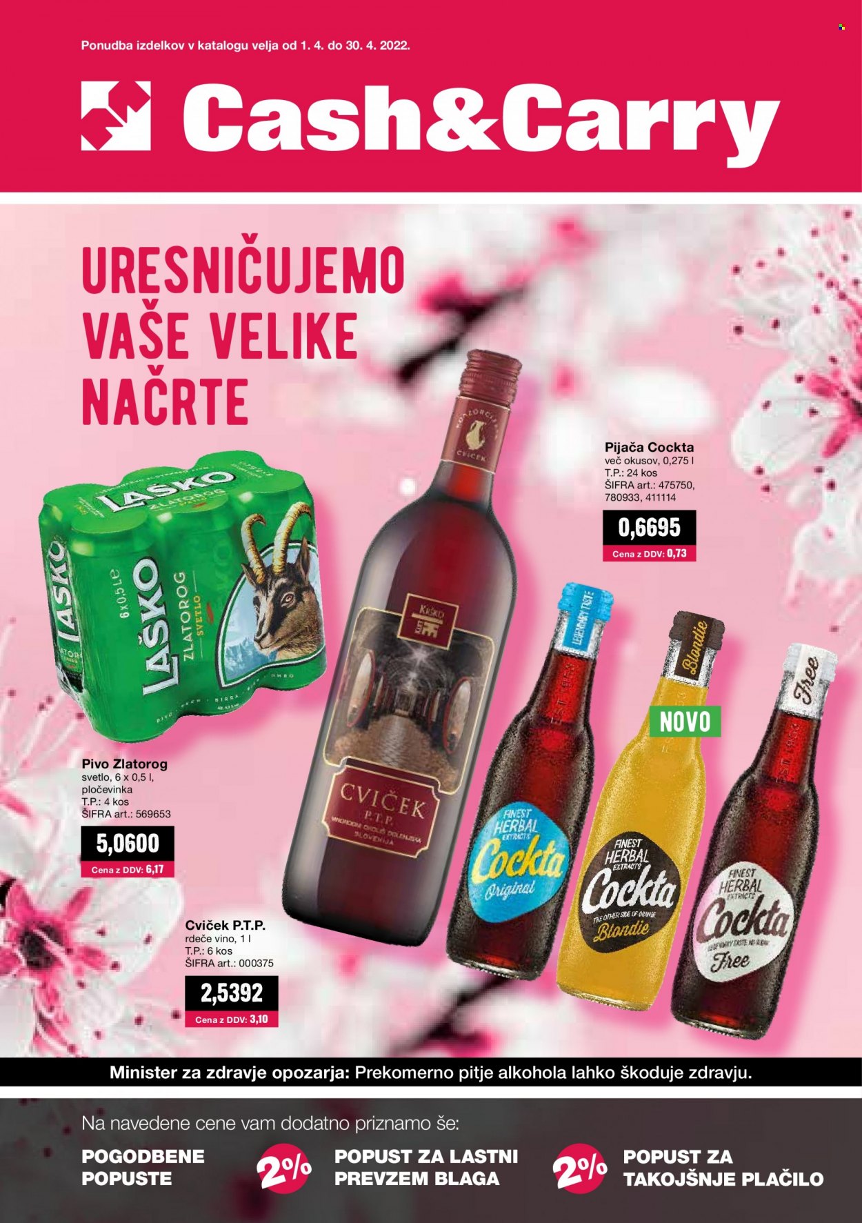 Mercator Cash & Carry katalog - 1.4.2022 - 30.4.2022. Stran 1