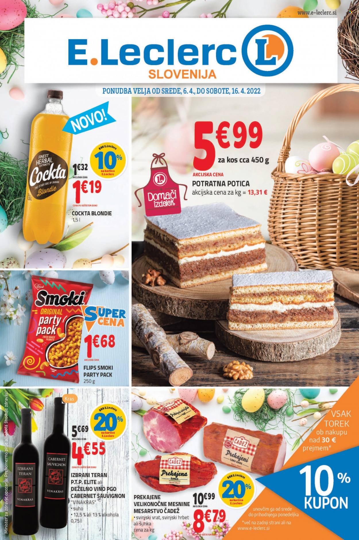 E.Leclerc katalog - 6.4.2022 - 16.4.2022. Stran 1