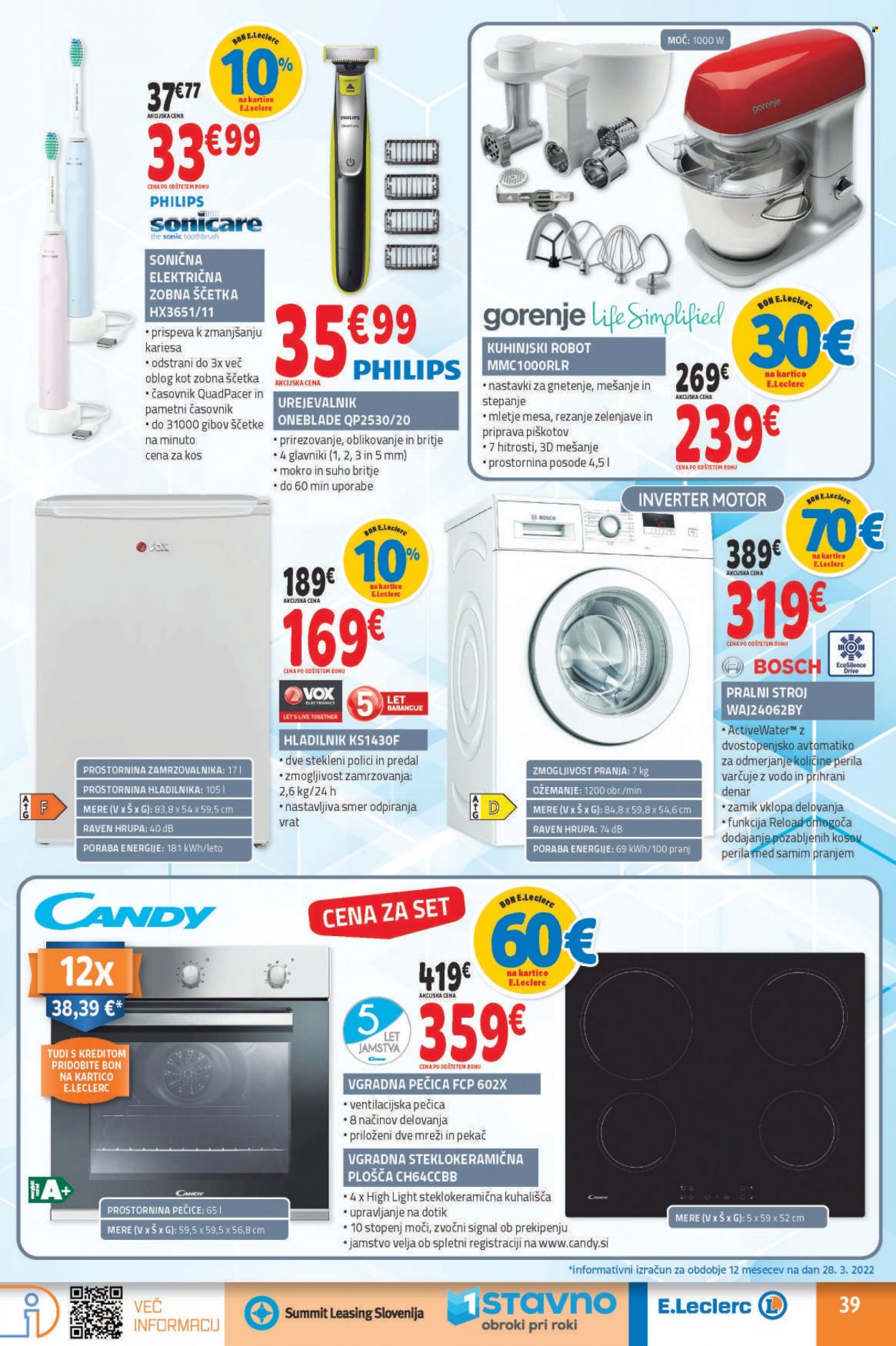 E.Leclerc katalog - 6.4.2022 - 16.4.2022. Stran 39
