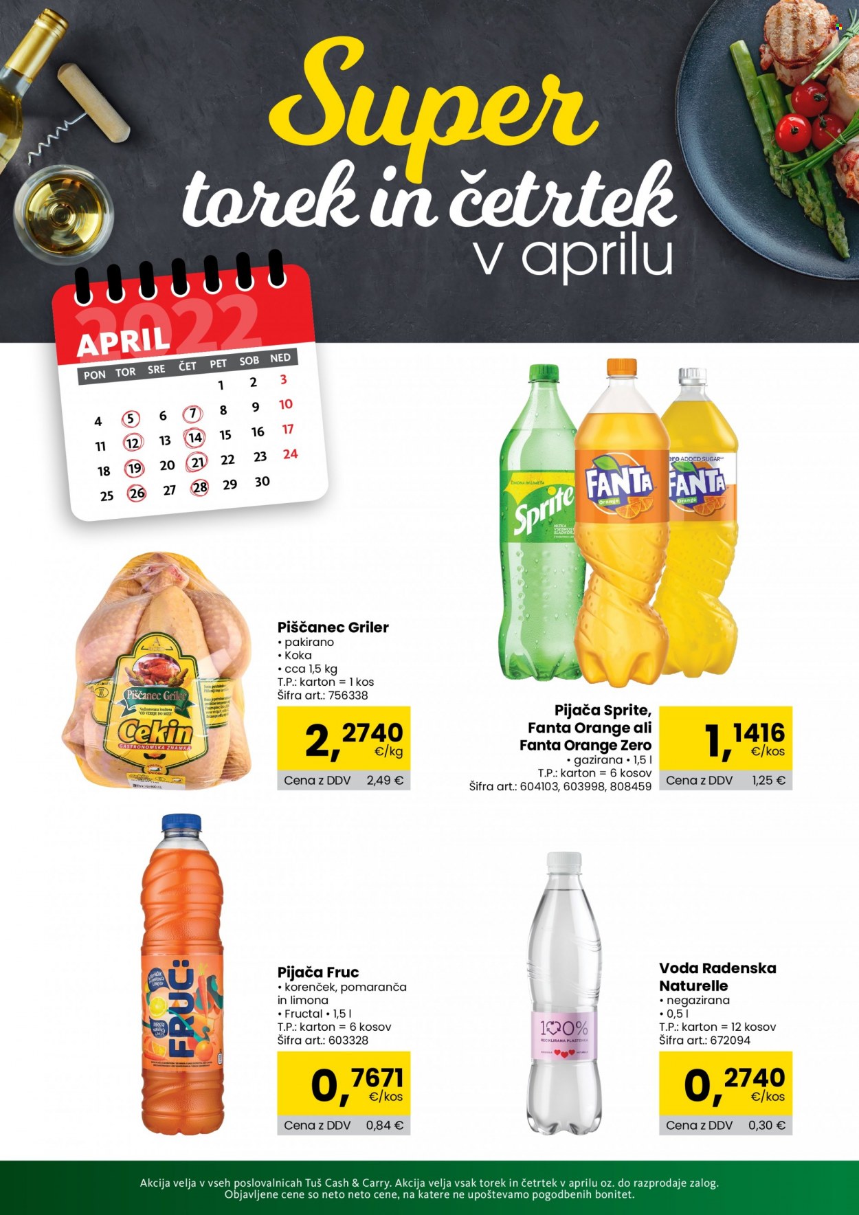 Tuš Cash & Carry katalog - 5.4.2022 - 28.4.2022. Stran 1