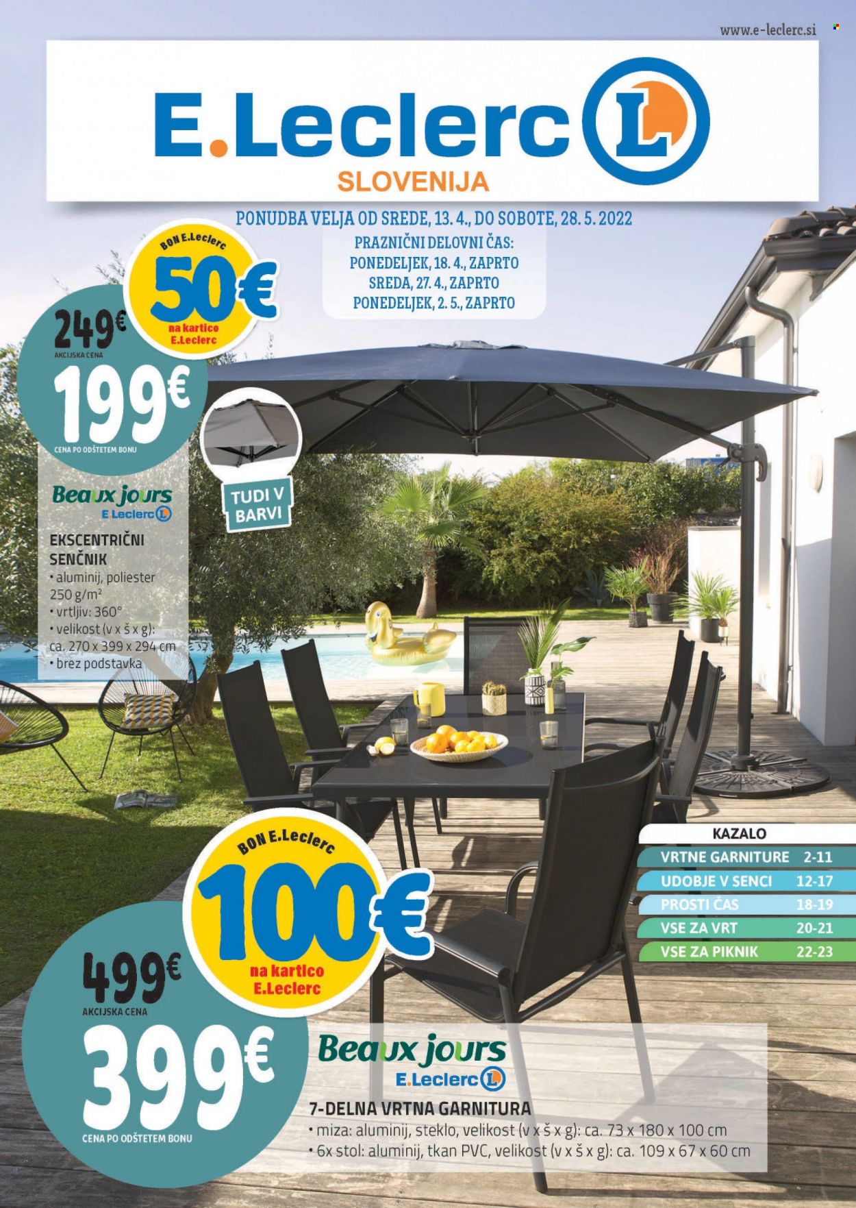 E.Leclerc katalog - 13.4.2022 - 28.5.2022. Stran 1