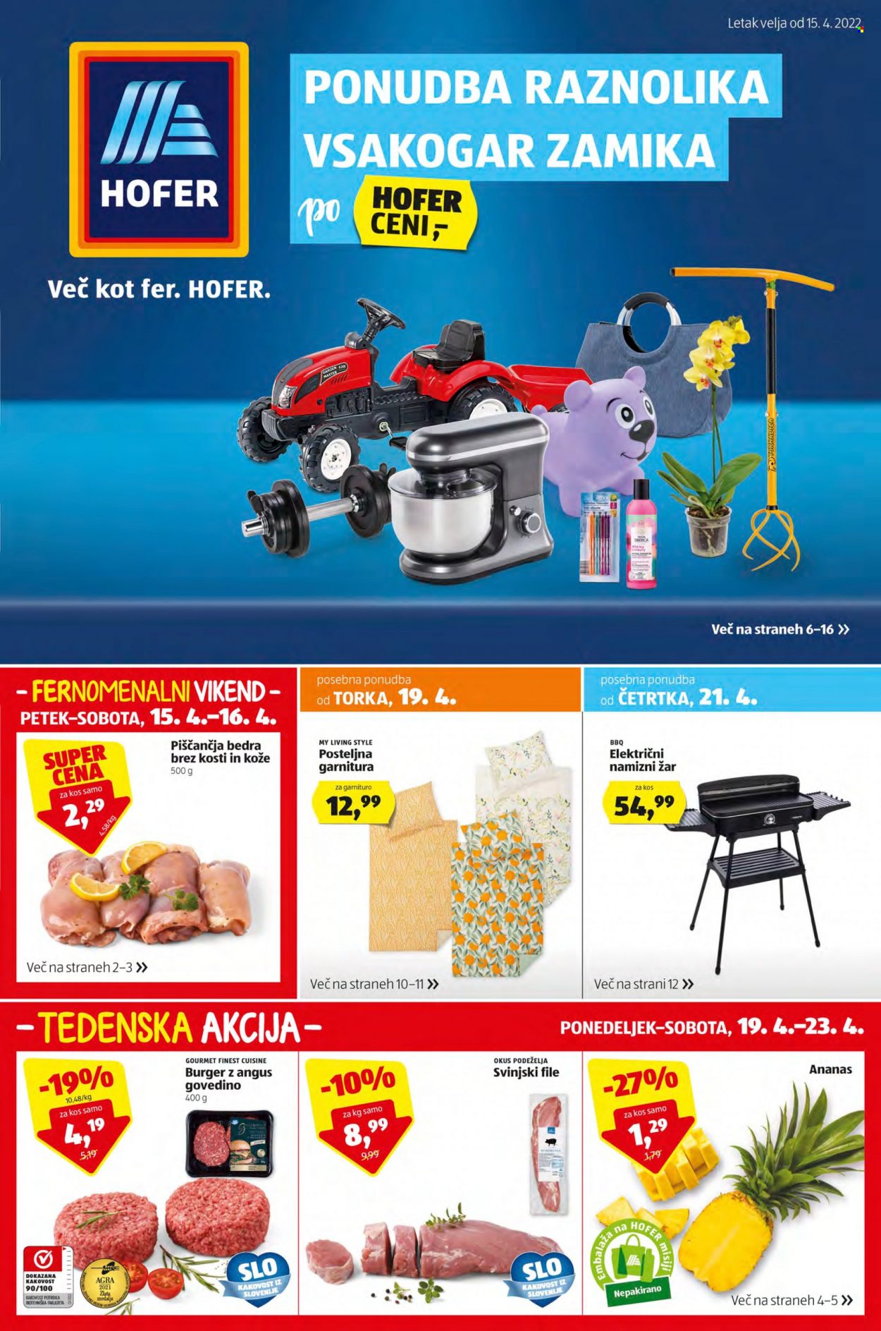 Hofer katalog - 15.4.2022 - 23.4.2022. Stran 1