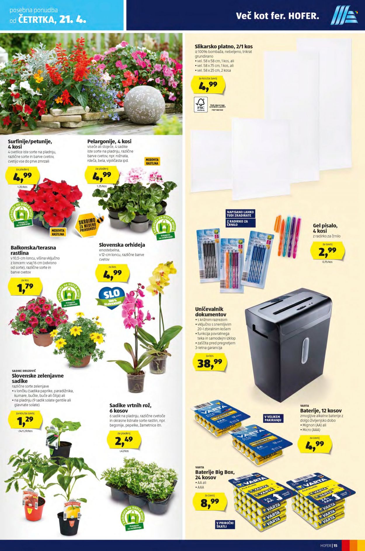 Hofer katalog - 15.4.2022 - 23.4.2022. Stran 15