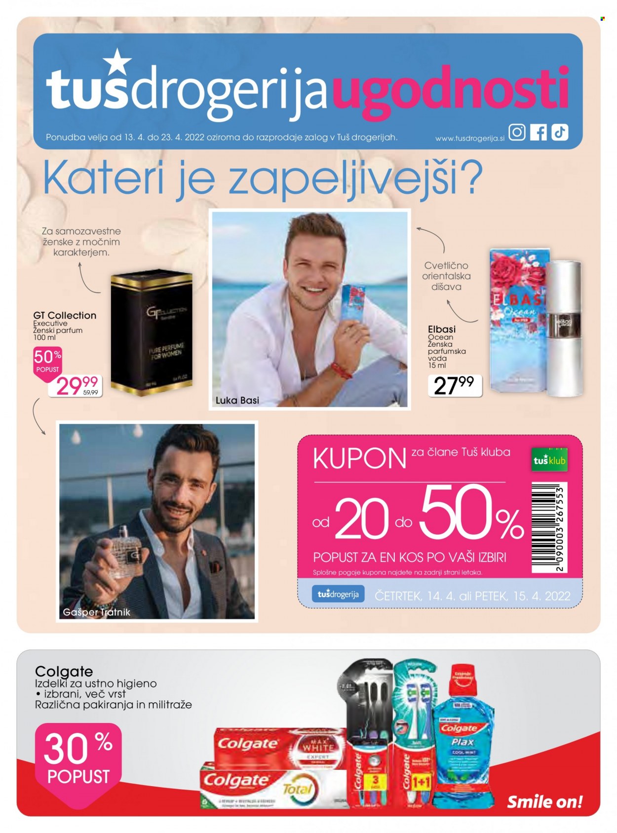 Tuš Drogeria katalog - 13.4.2022 - 23.4.2022. Stran 1