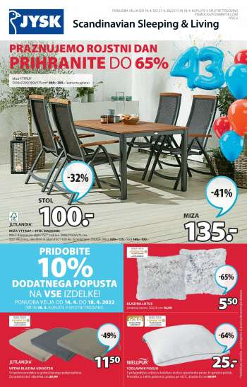 JYSK katalog - 14.04.2022 - 27.04.2022.