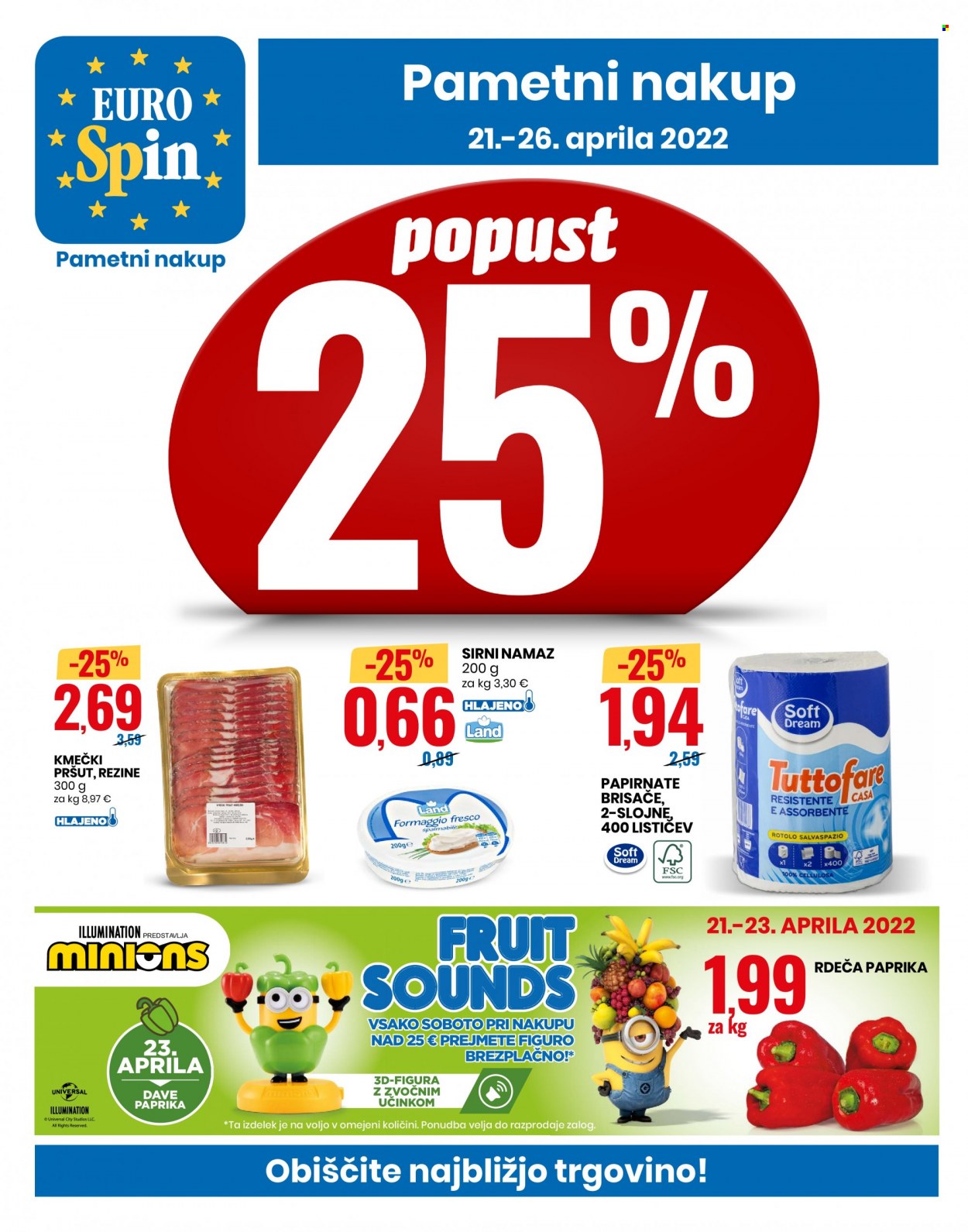 EuroSpin katalog - 21.4.2022 - 26.4.2022. Stran 1