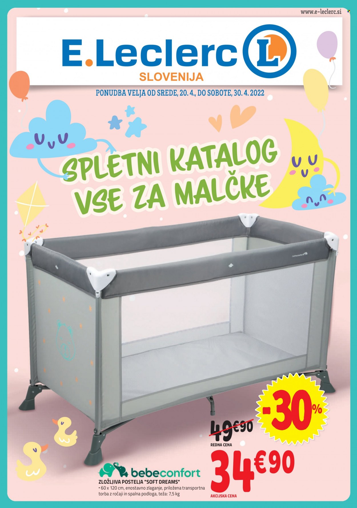 E.Leclerc katalog - 20.4.2022 - 30.4.2022. Stran 1