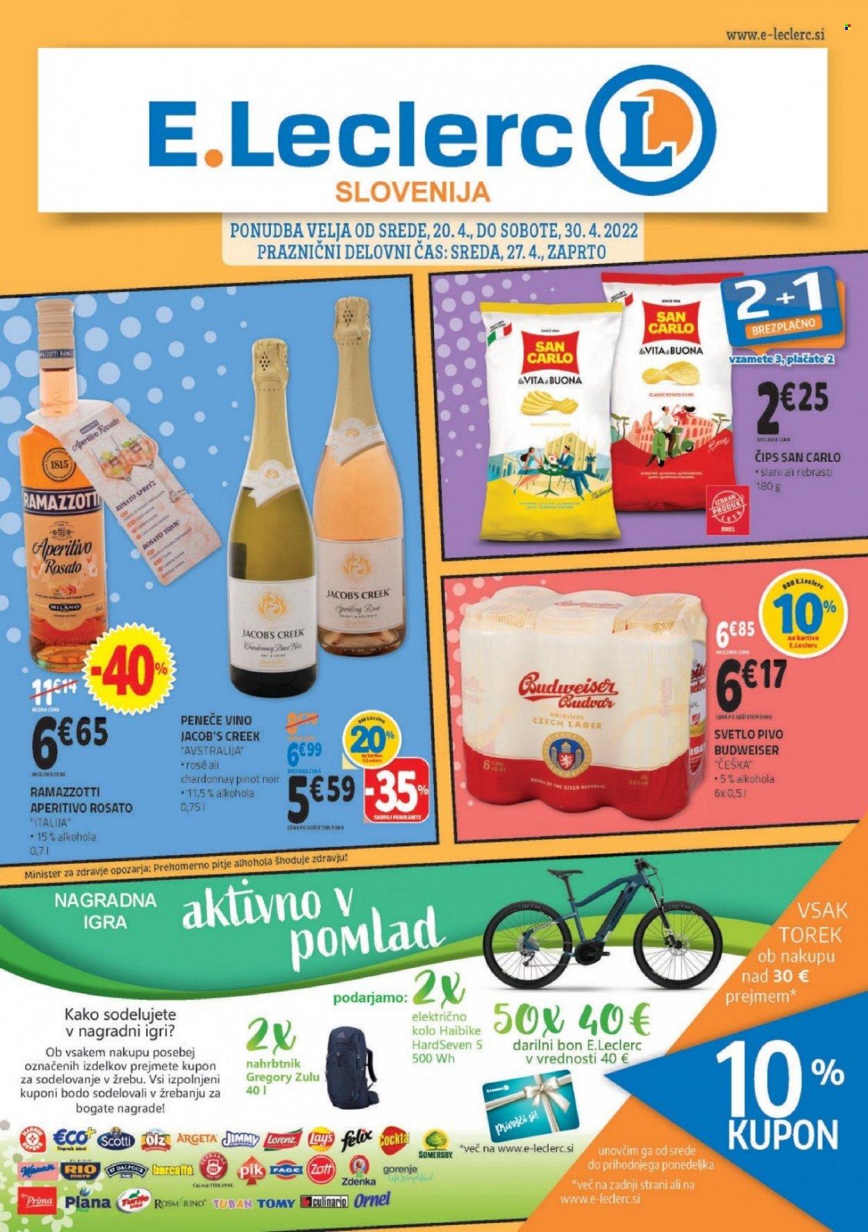 E.Leclerc katalog - 20.4.2022 - 30.4.2022. Stran 1