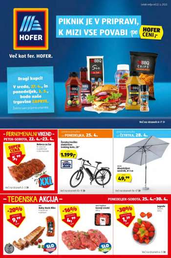 Hofer katalog - 22.04.2022 - 30.04.2022.