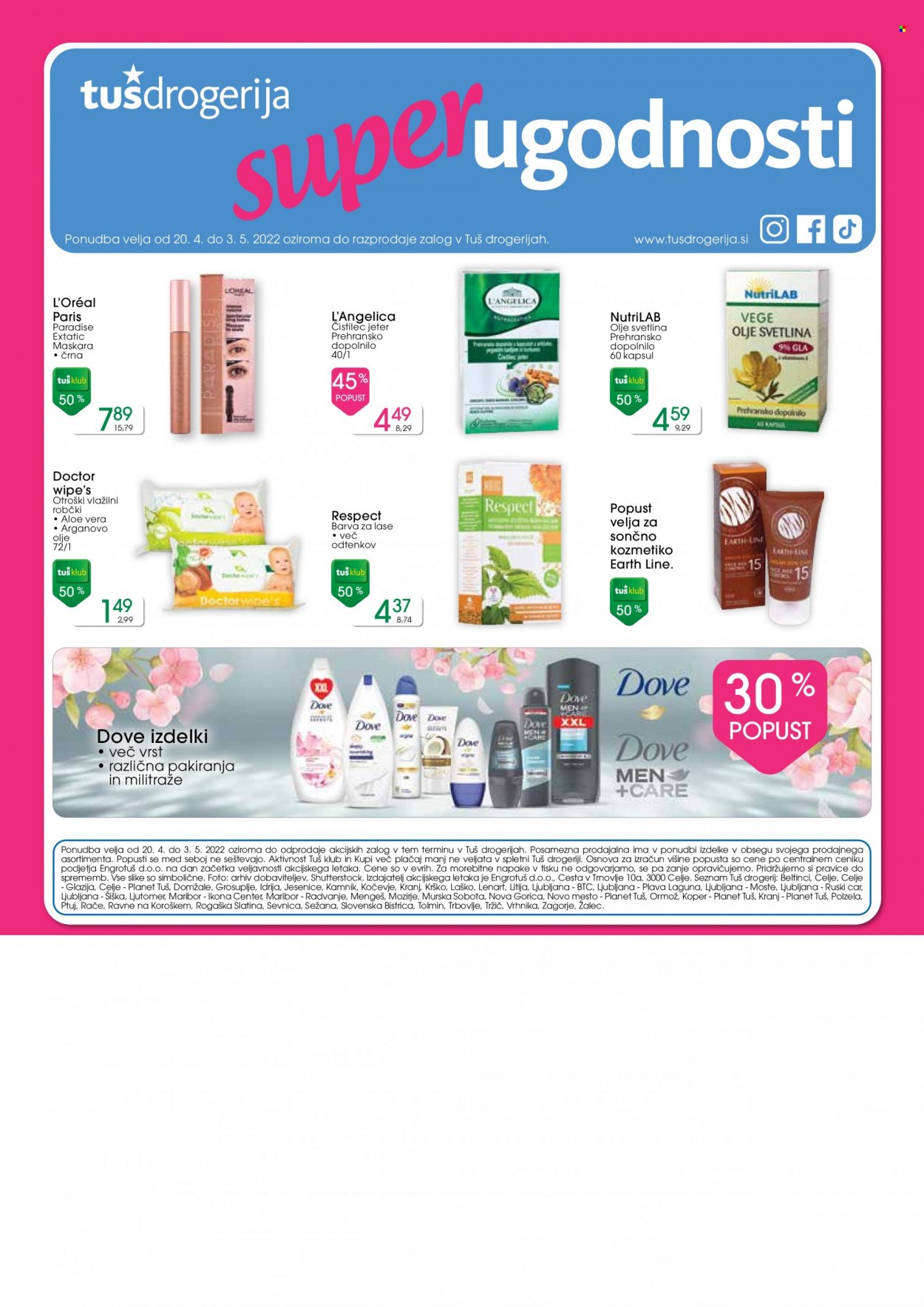 Tuš Drogeria katalog - 20.4.2022 - 3.5.2022. Stran 1