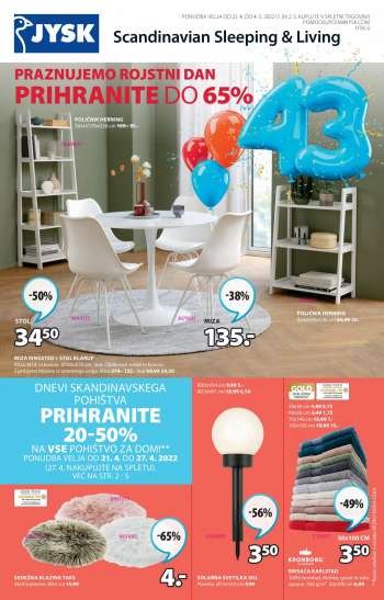 JYSK katalog - 21.04.2022 - 04.05.2022.