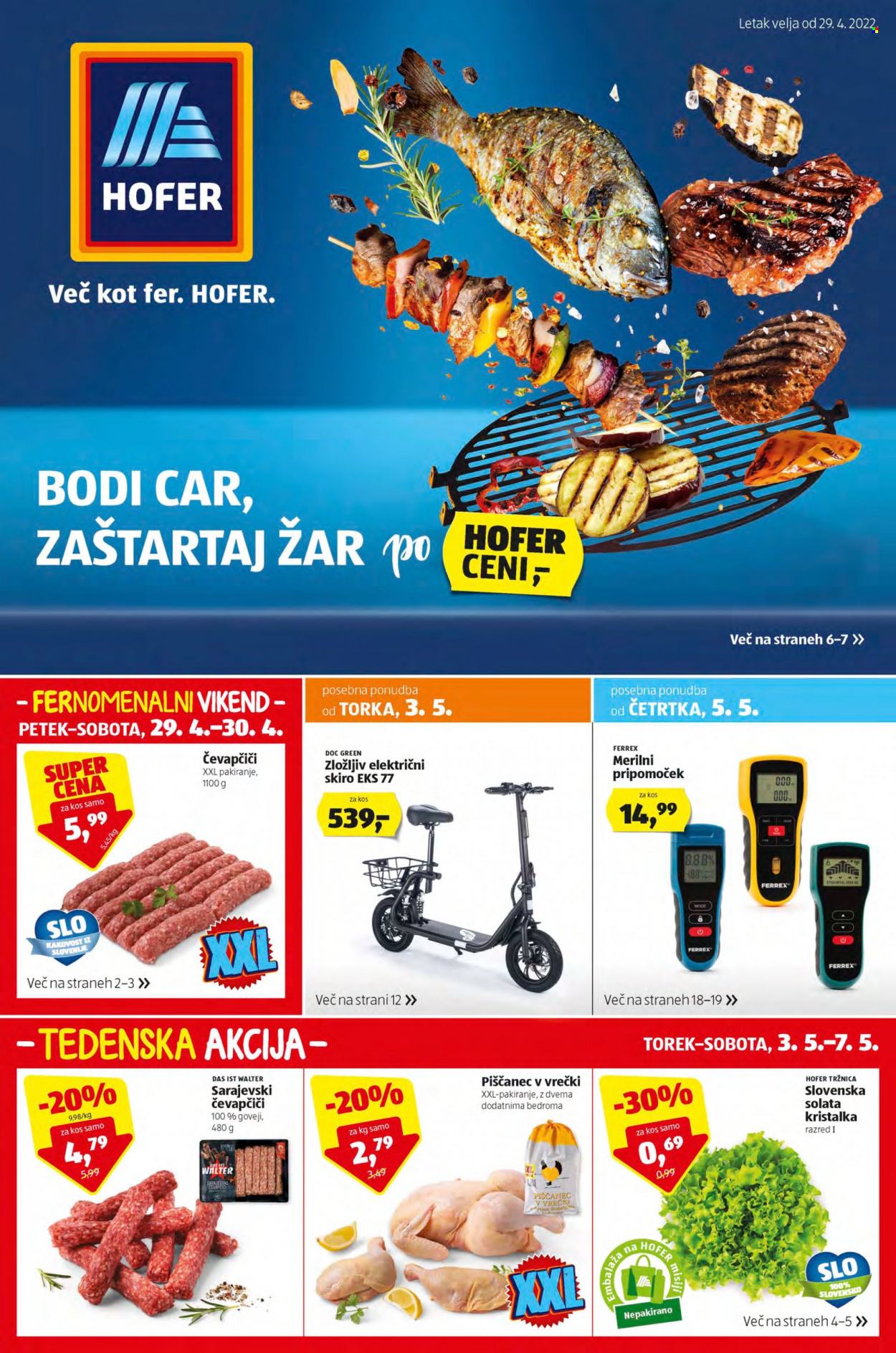 Hofer katalog - 29.4.2022 - 7.5.2022. Stran 1