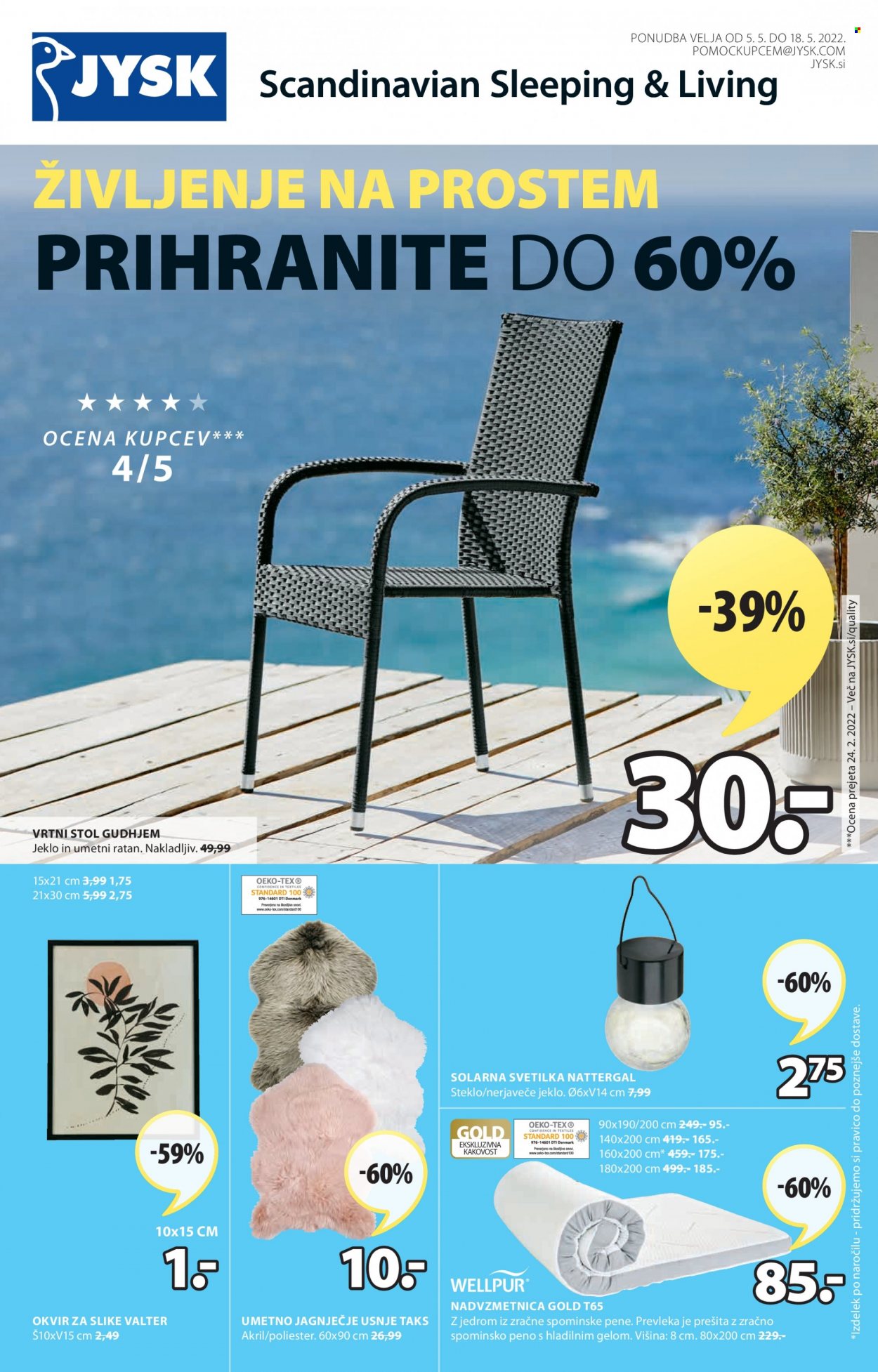 JYSK katalog - 5.5.2022 - 18.5.2022. Stran 1