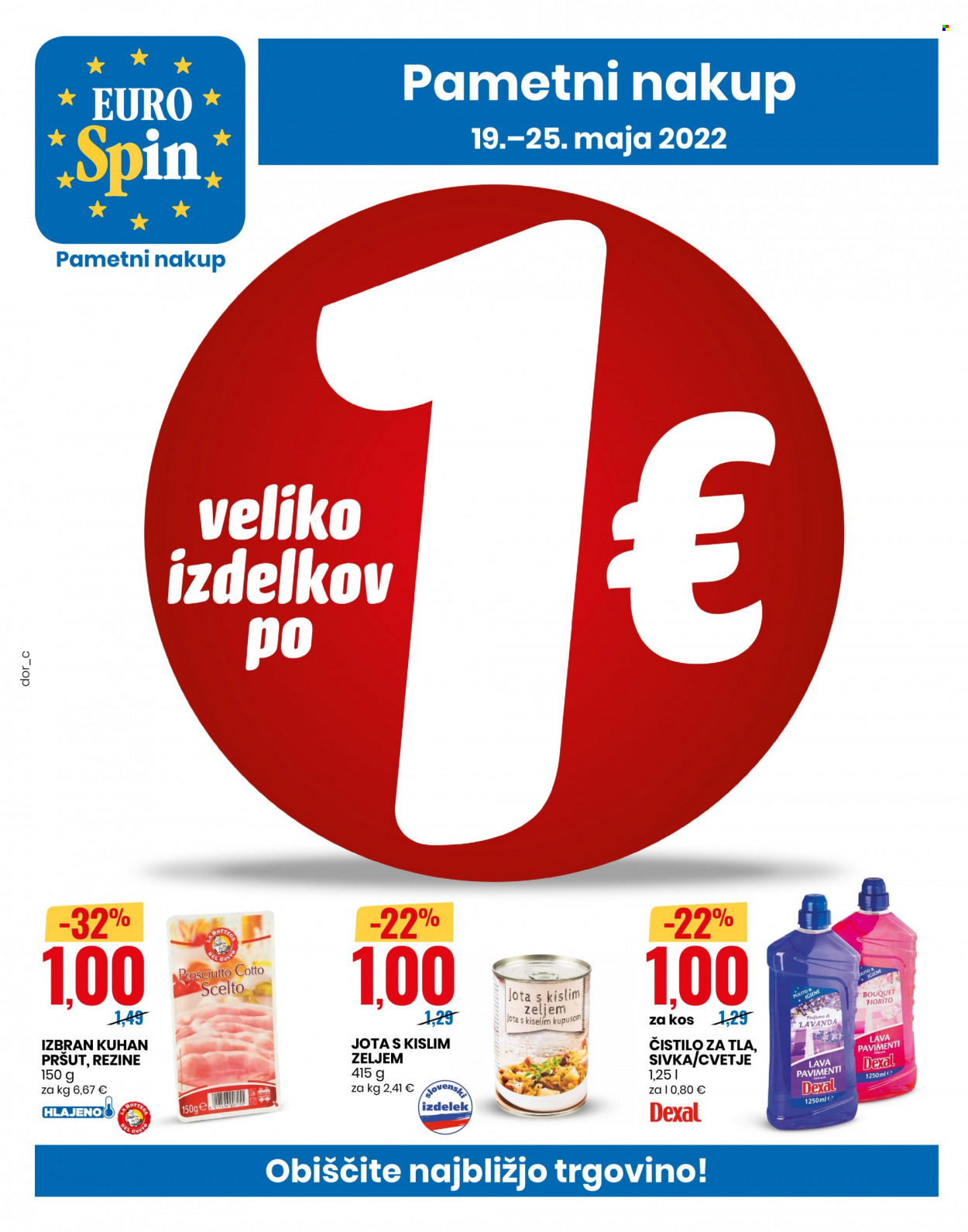EuroSpin katalog - 19.5.2022 - 25.5.2022. Stran 1