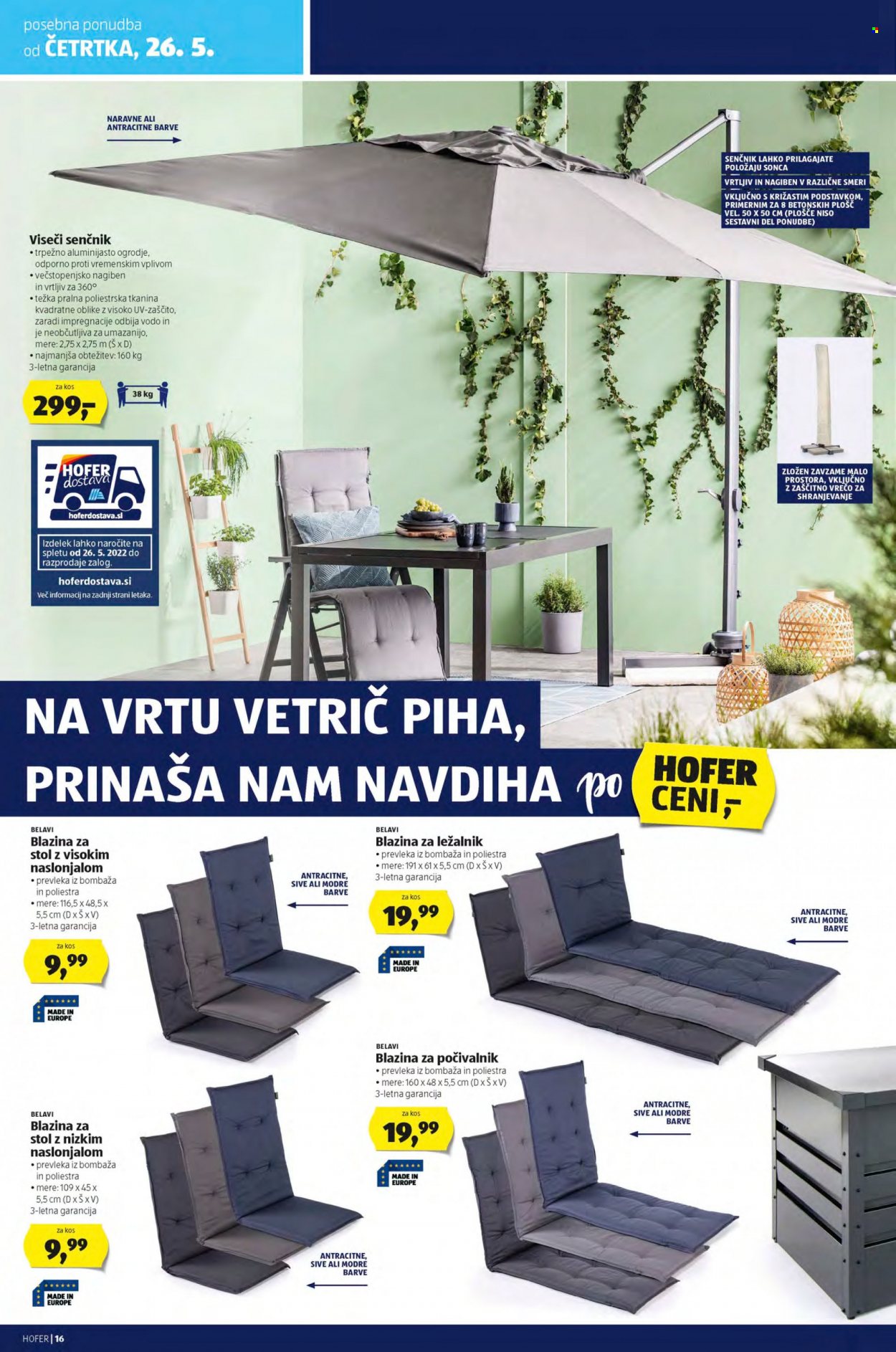 Hofer katalog - 20.5.2022 - 28.5.2022. Stran 16