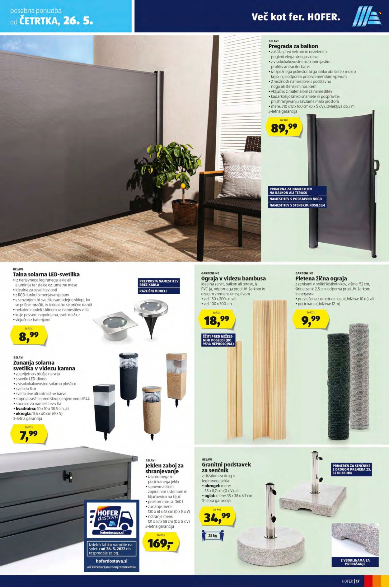 Hofer katalog - 20.5.2022 - 28.5.2022. Stran 17