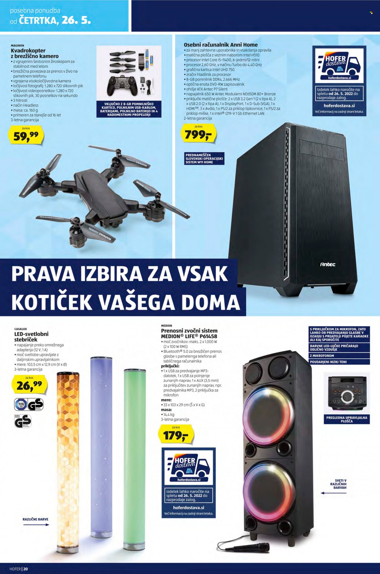 Hofer katalog - 20.5.2022 - 28.5.2022. Stran 20
