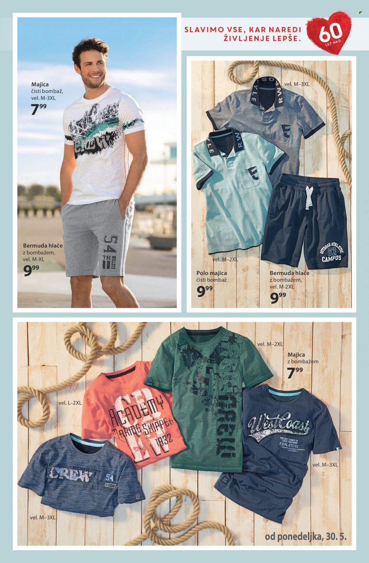 thumbnail - NKD katalog - Ponudba izdelkov - bermuda, hlače, majica, polo. Stran 9.
