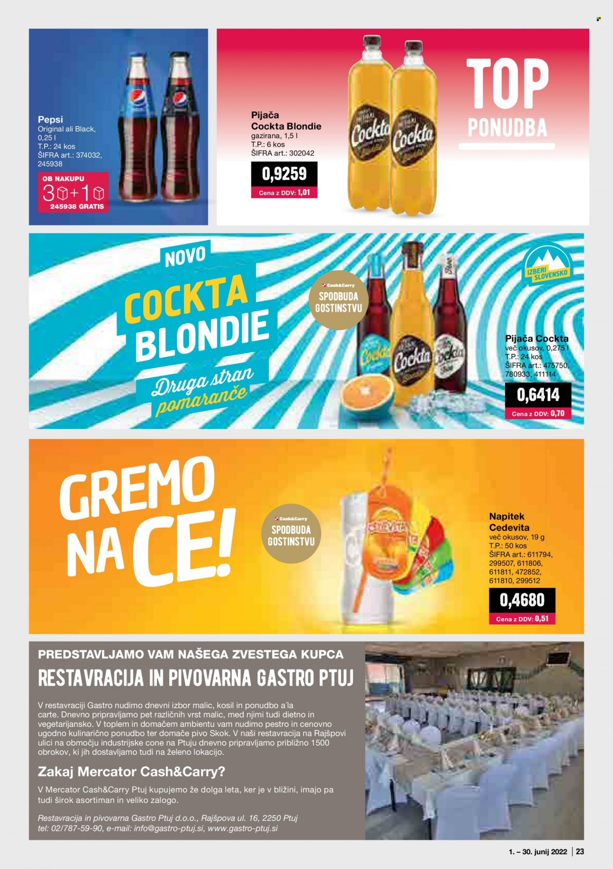 Mercator Cash & Carry katalog - 1.6.2022 - 30.6.2022. Stran 23