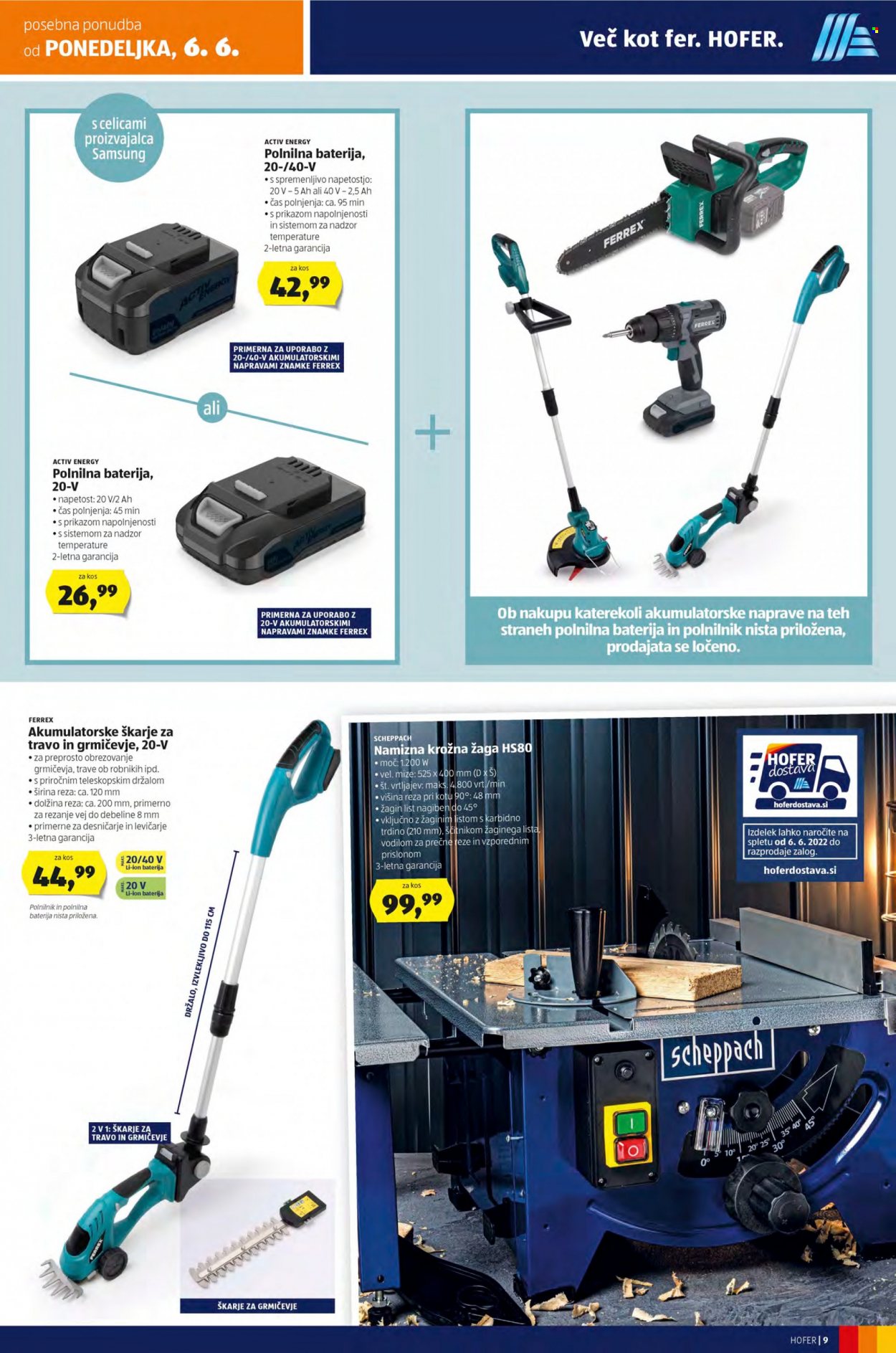 Hofer katalog - 3.6.2022 - 11.6.2022. Stran 9