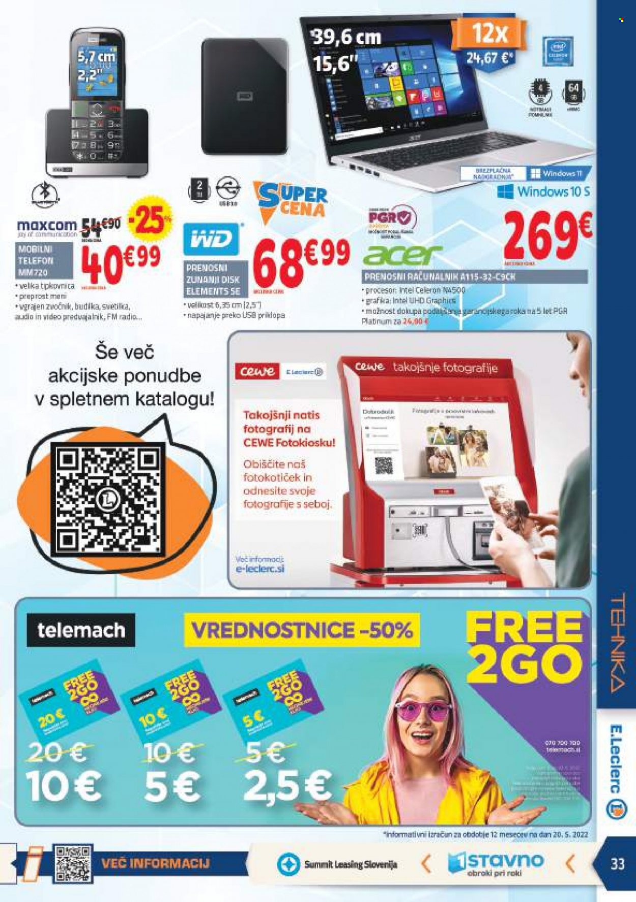 E.Leclerc katalog - 1.6.2022 - 11.6.2022. Stran 33