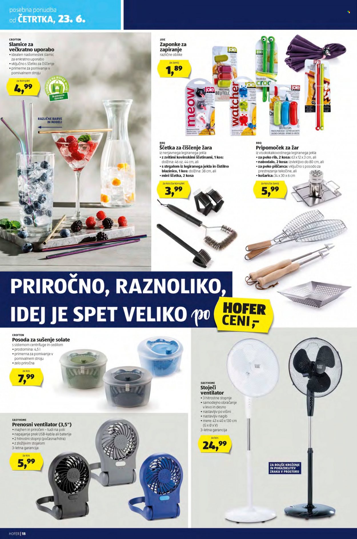 Hofer katalog - 17.6.2022 - 24.6.2022. Stran 18