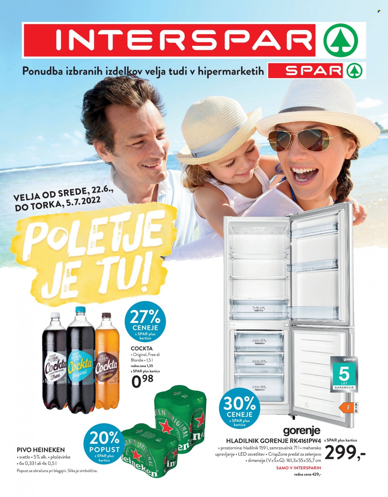 INTERSPAR katalog - 22.6.2022 - 5.7.2022. Stran 1