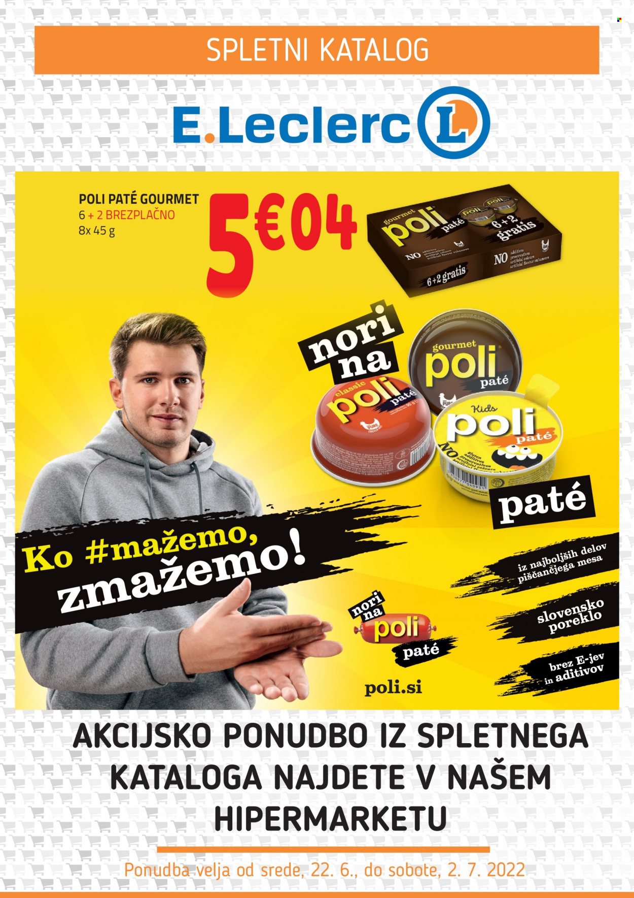 E.Leclerc katalog - 22.6.2022 - 2.7.2022. Stran 1