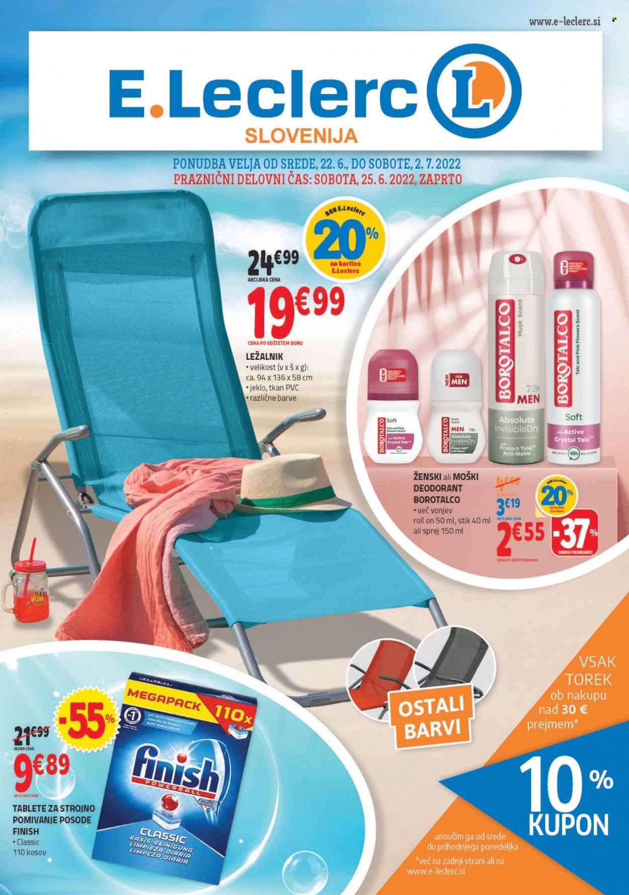 E.Leclerc katalog - 22.6.2022 - 2.7.2022. Stran 1