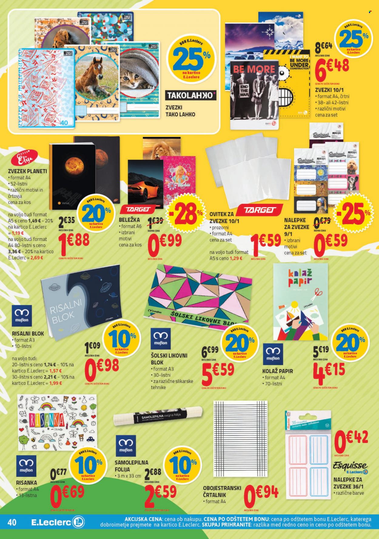E.Leclerc katalog - 22.6.2022 - 2.7.2022. Stran 40