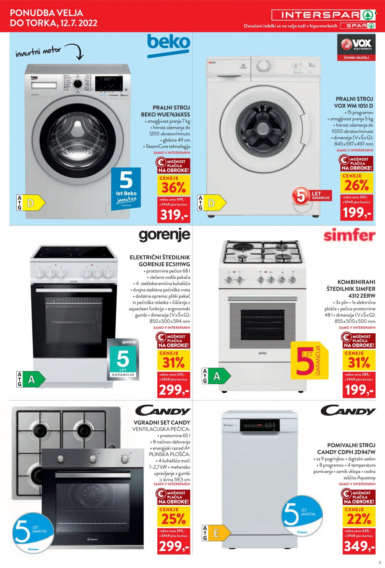 INTERSPAR katalog - 29.6.2022 - 12.7.2022. Stran 5