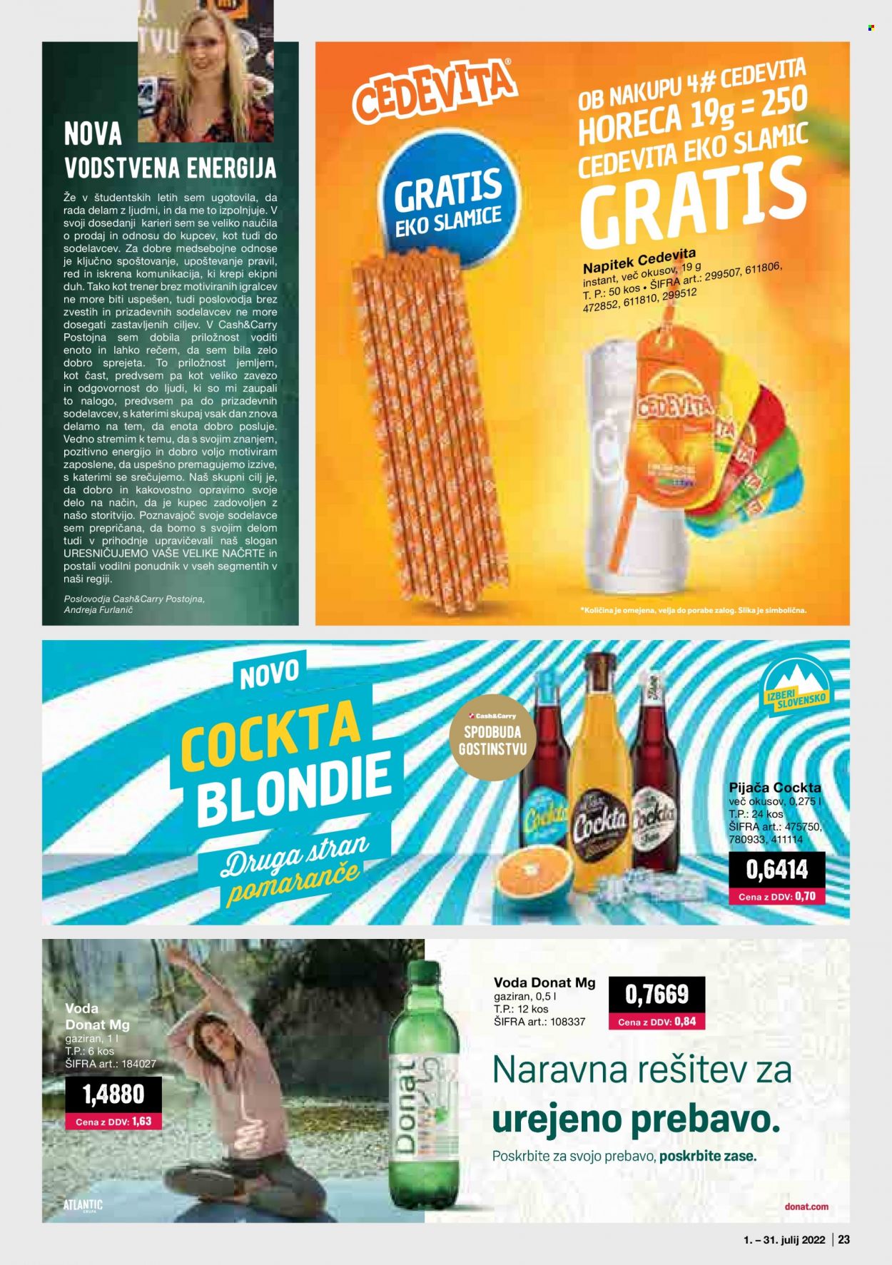 Mercator Cash & Carry katalog - 1.7.2022 - 31.7.2022. Stran 23