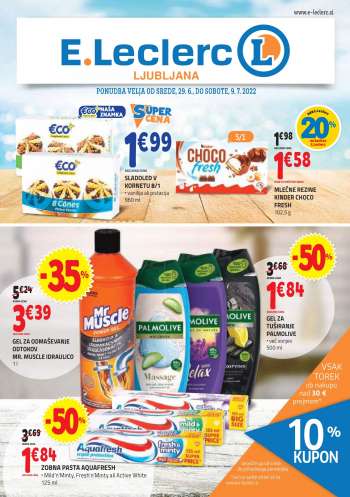E.Leclerc katalog - 29.06.2022 - 09.07.2022.