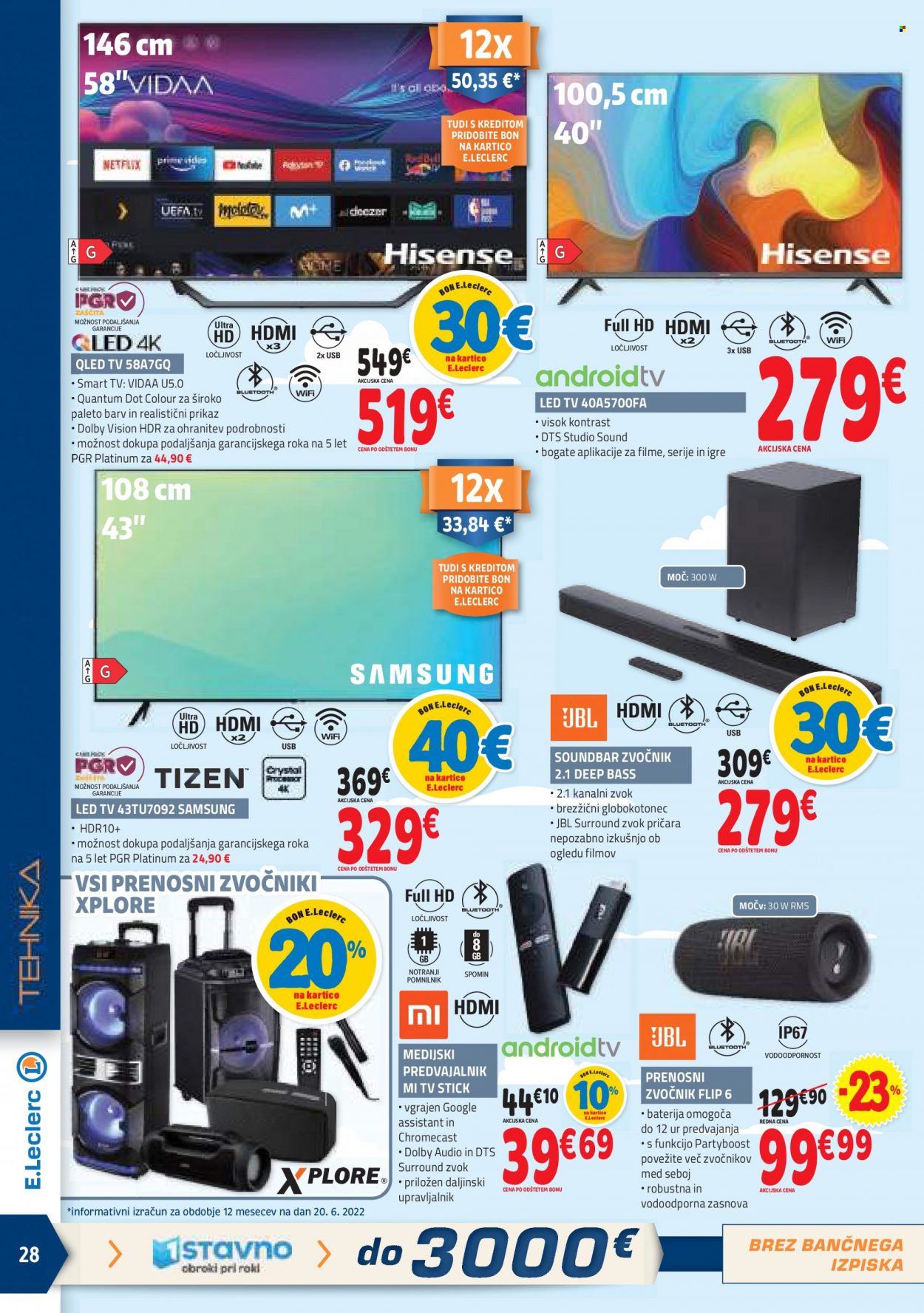 E.Leclerc katalog - 29.6.2022 - 9.7.2022. Stran 28