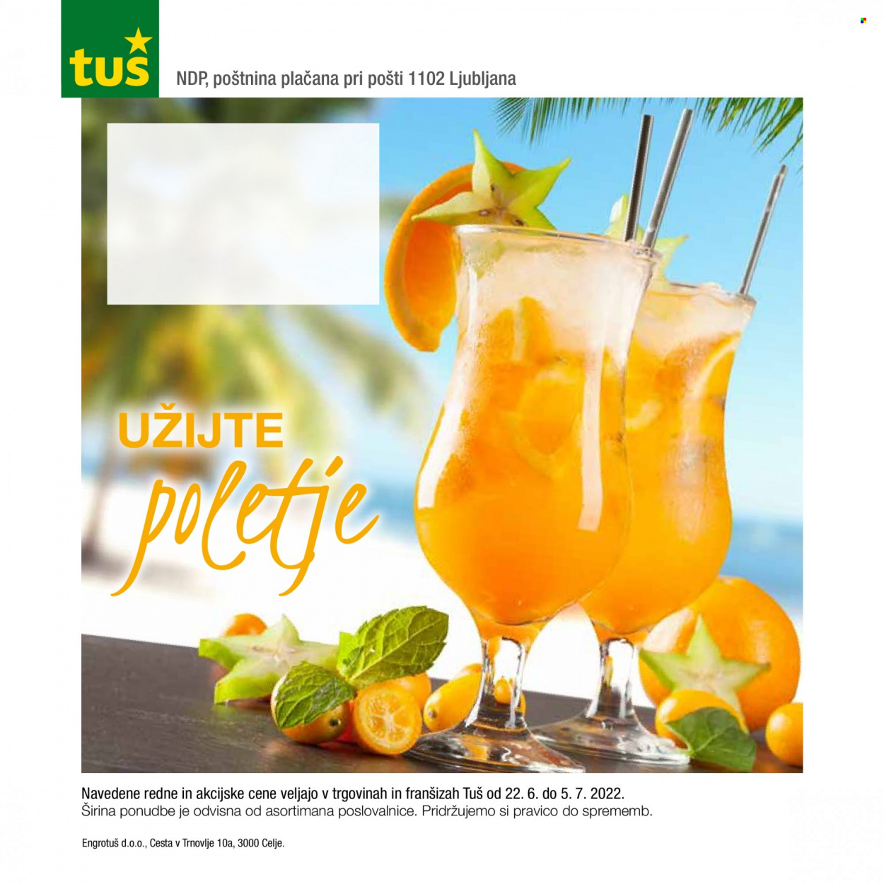Tuš katalog - 22.6.2022 - 5.7.2022. Stran 1